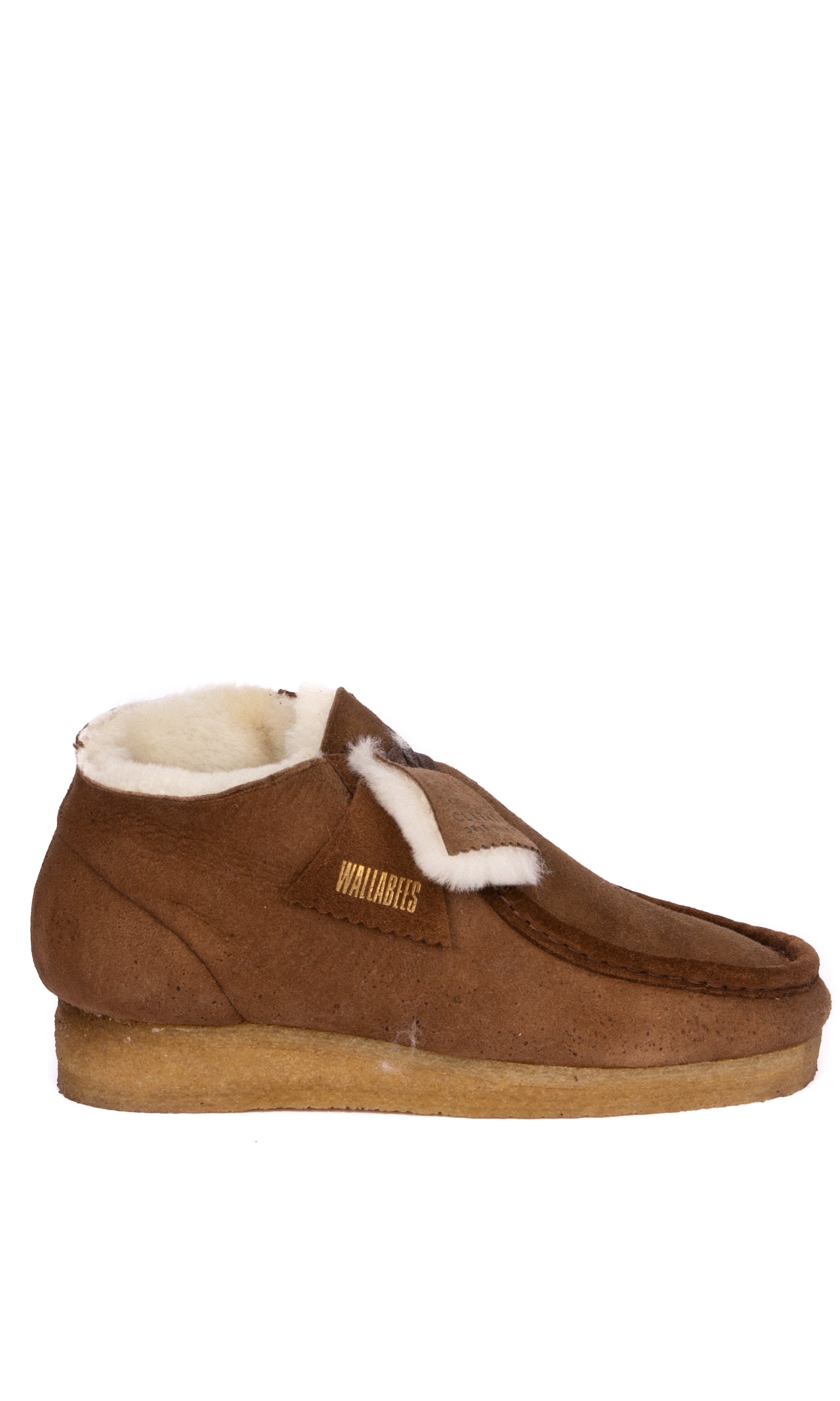 CLARKS ORIGINAL Stringata wallabee boot cuoio 26162498 WALLABEE BOOT-TAN