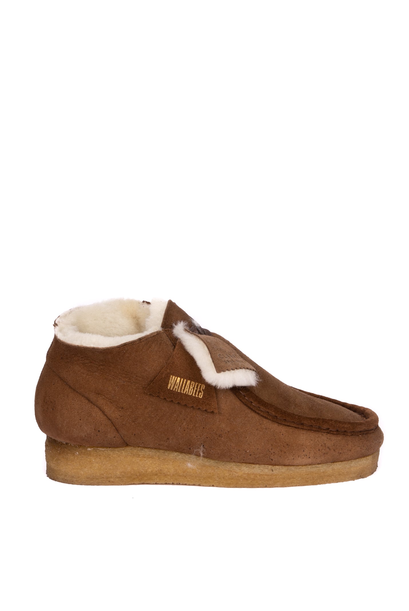 CLARKS ORIGINAL Stringata wallabee boot cuoio 26162498 WALLABEE BOOT-TAN