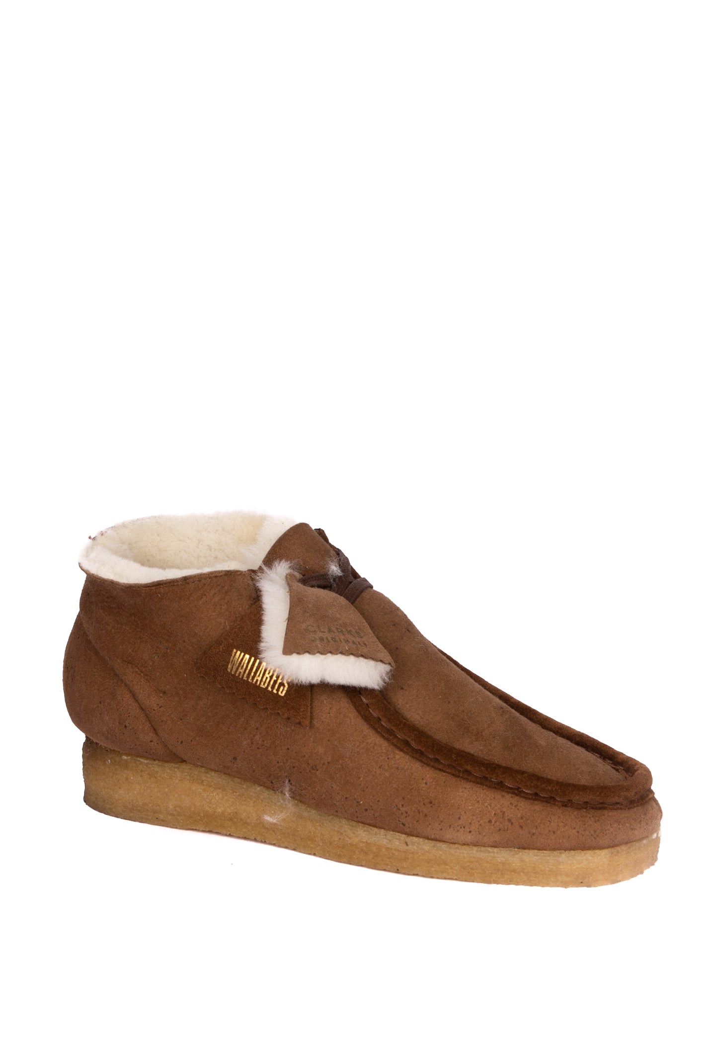 CLARKS ORIGINAL Stringata wallabee boot cuoio 26162498 WALLABEE BOOT-TAN