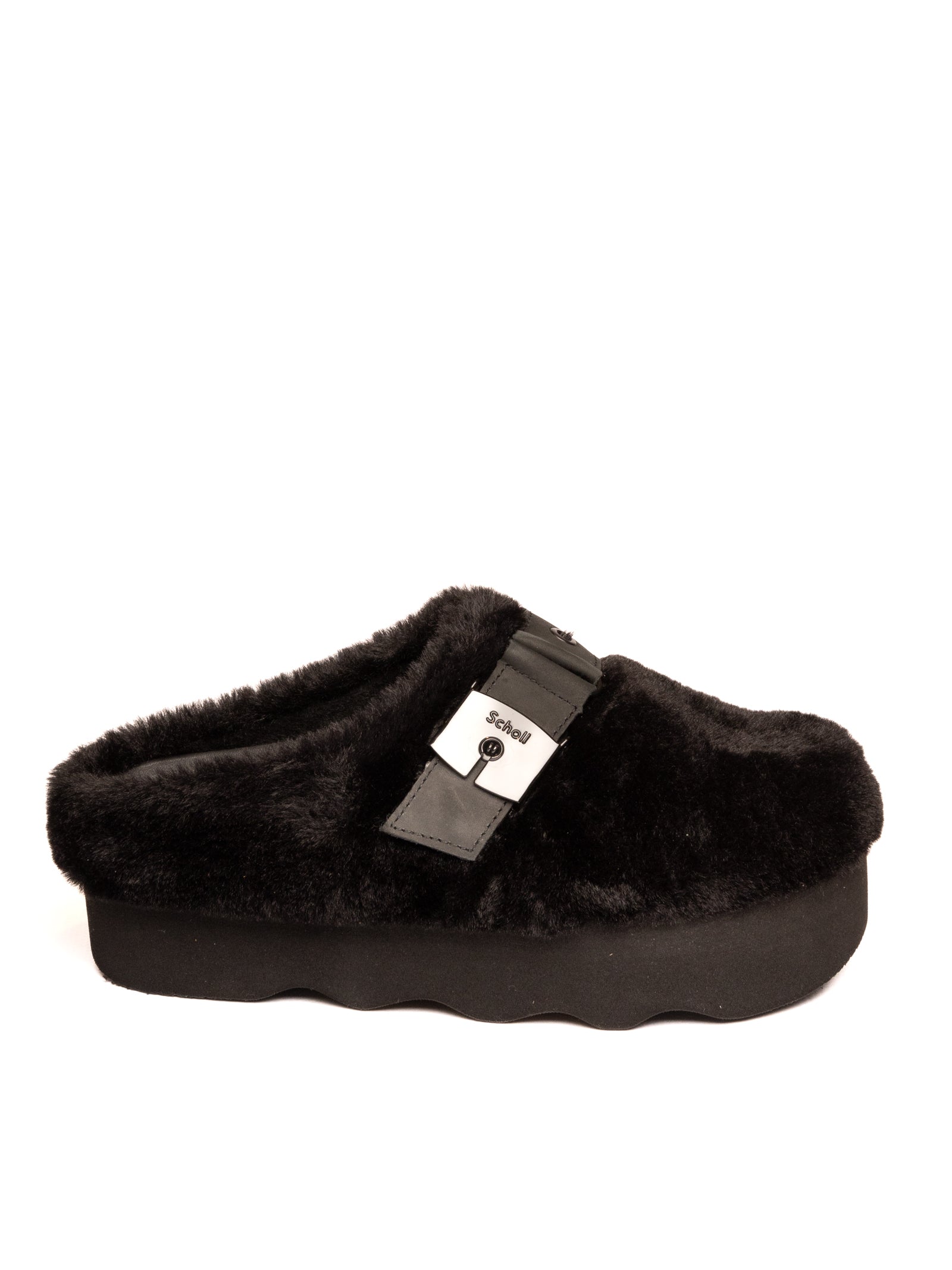 SCHOLL Sabò pelliccia nero 318371004 PELL-BLACK