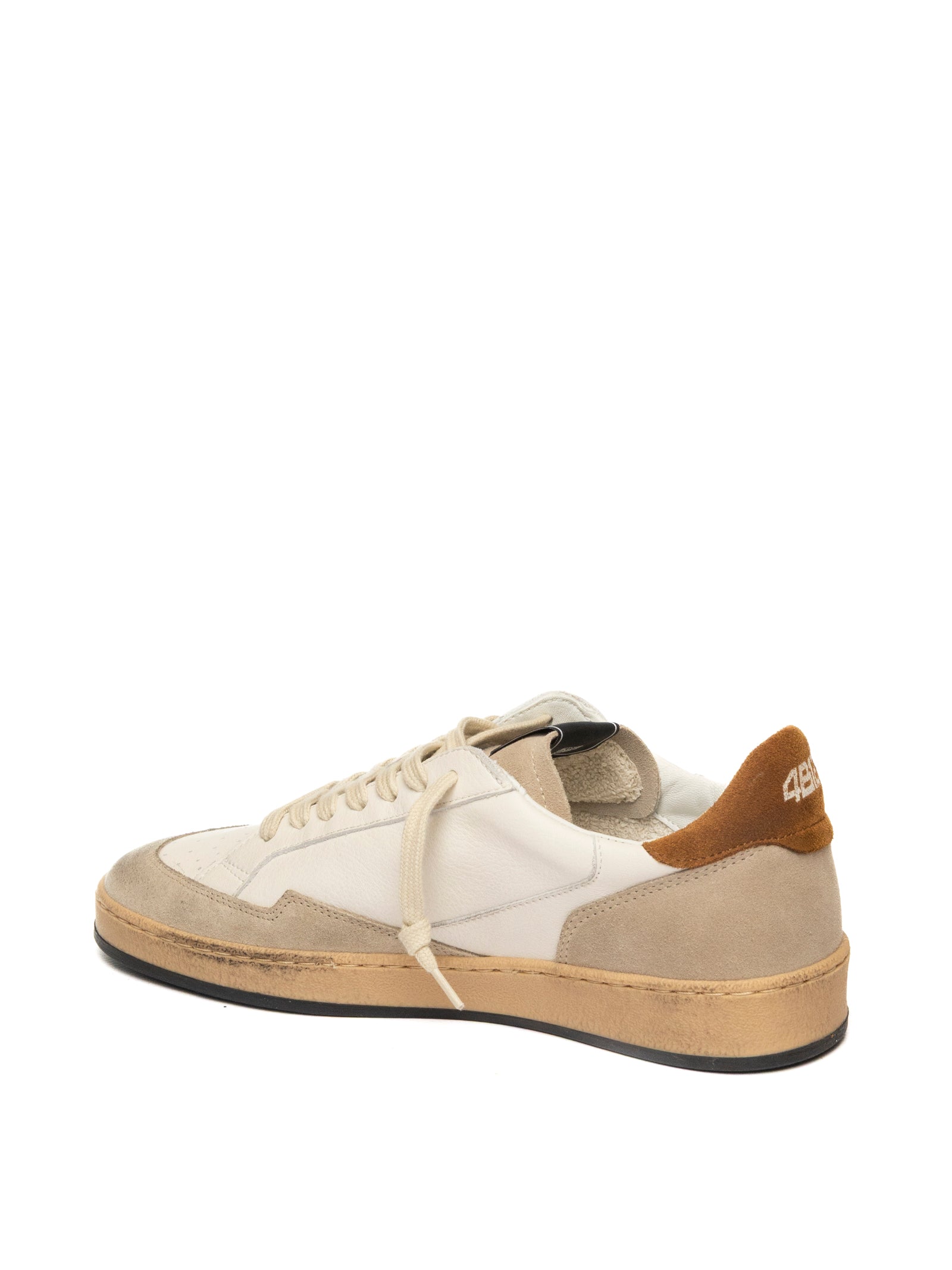 4B12 Sneaker play new bianco/verde PLAYNEW U PELLE/CAM-124