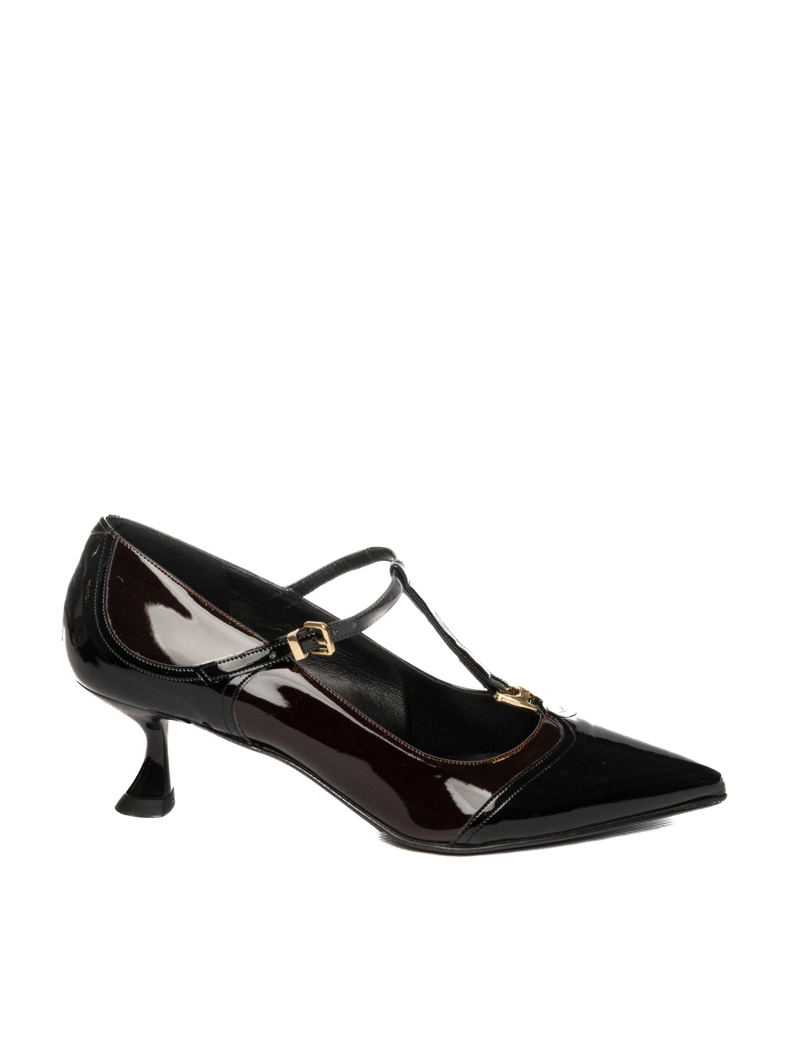 ALBANO Décolleté vernice nero/bordeaux 2937 VERN-NERO/BORDO