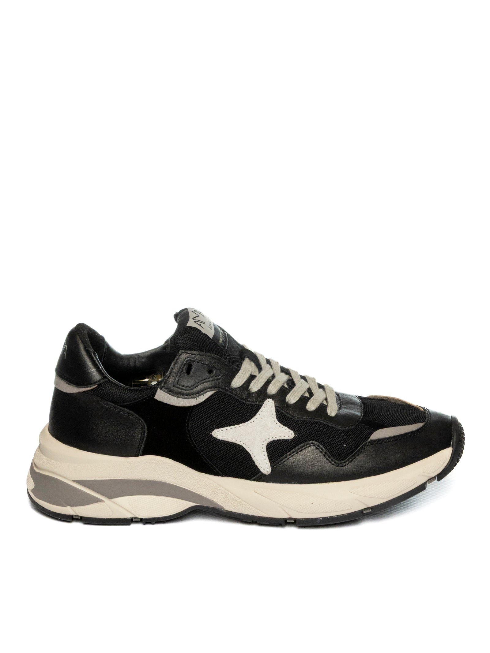 AMA BRAND DELUXE Sneaker moon camoscio nero MOON U 4450-NERO