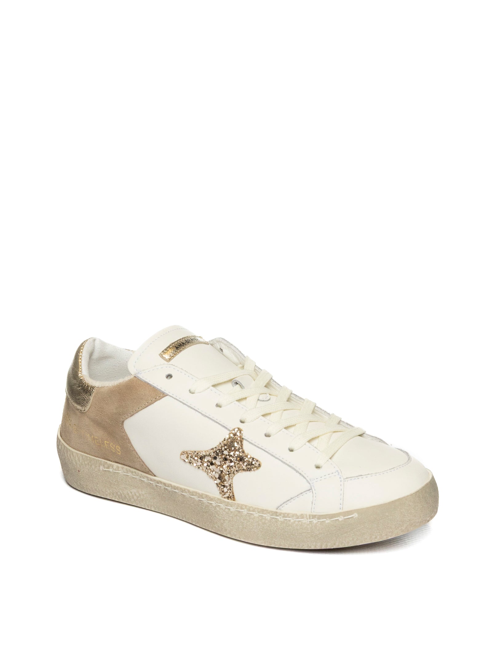 AMA BRAND DELUXE Sneaker timeless bianco/oro TIME D 4429-BIA/ORO