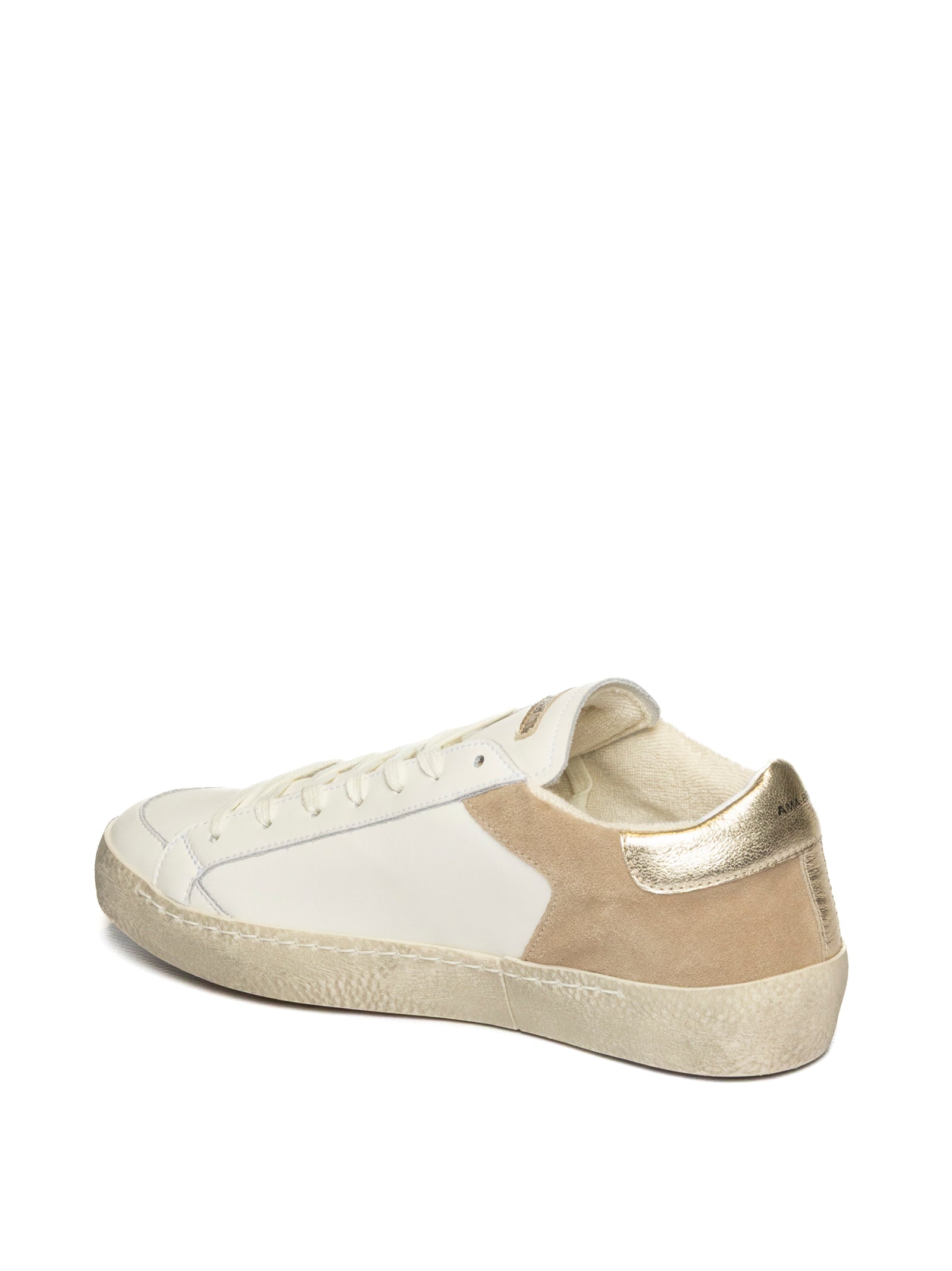 AMA BRAND DELUXE Sneaker timeless bianco/oro TIME D 4429-BIA/ORO