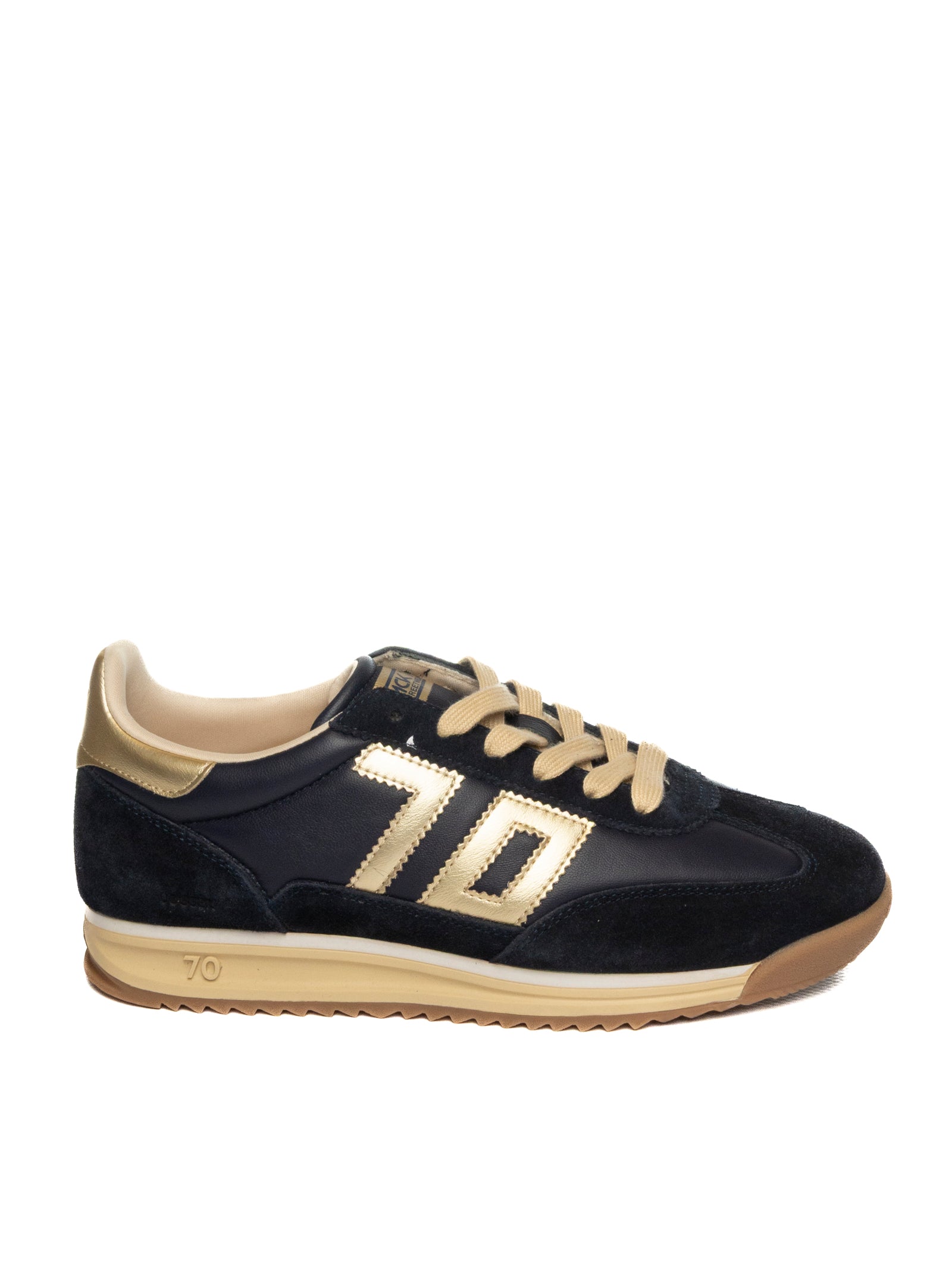 BACK 70 Sneaker jogger blu JOGGER PELLE.N03-NAVY