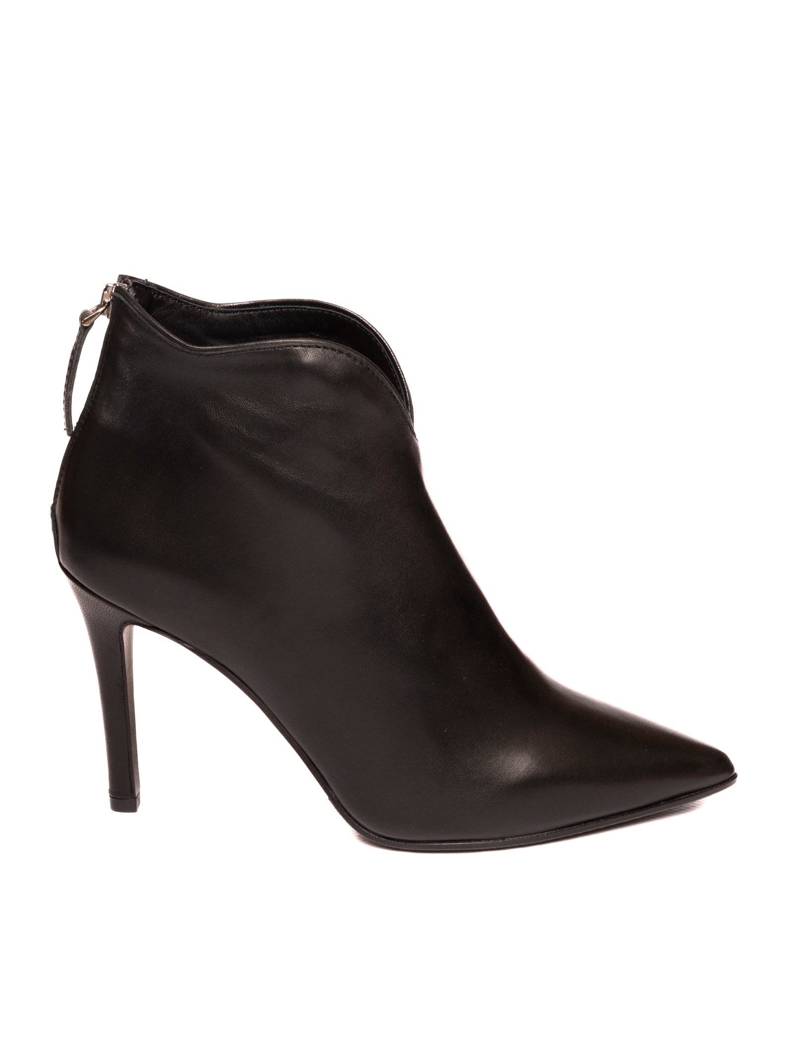 FRANCO RUSSO tronchetto in pelle nero 206520 NAPPA-NERO