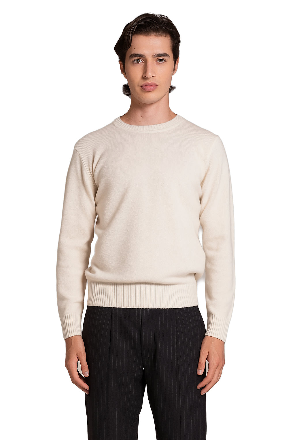 IMPURE pullover lana bianco CHARLIE LANA-BIANCO