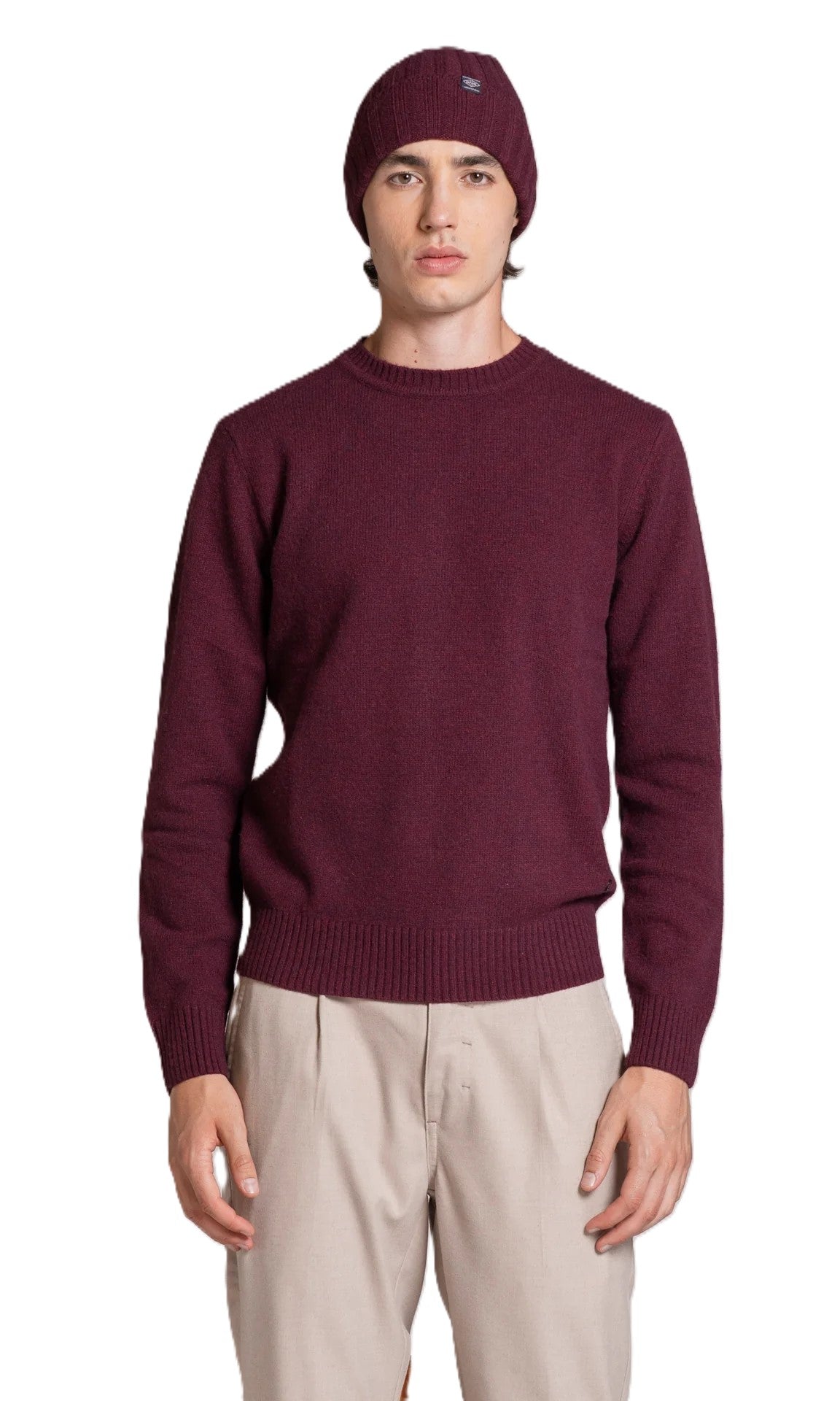 IMPURE pullover lana bordeaux CHARLIE LANA-BORDEAUX