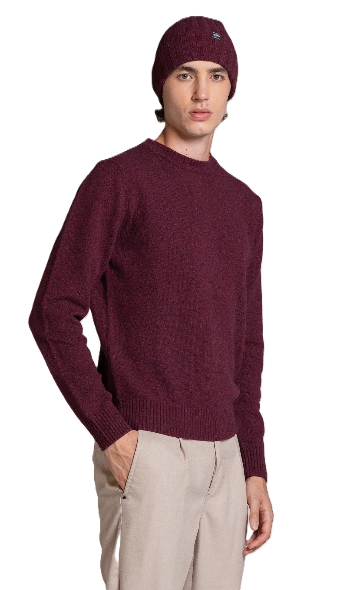 IMPURE pullover lana bordeaux CHARLIE LANA-BORDEAUX
