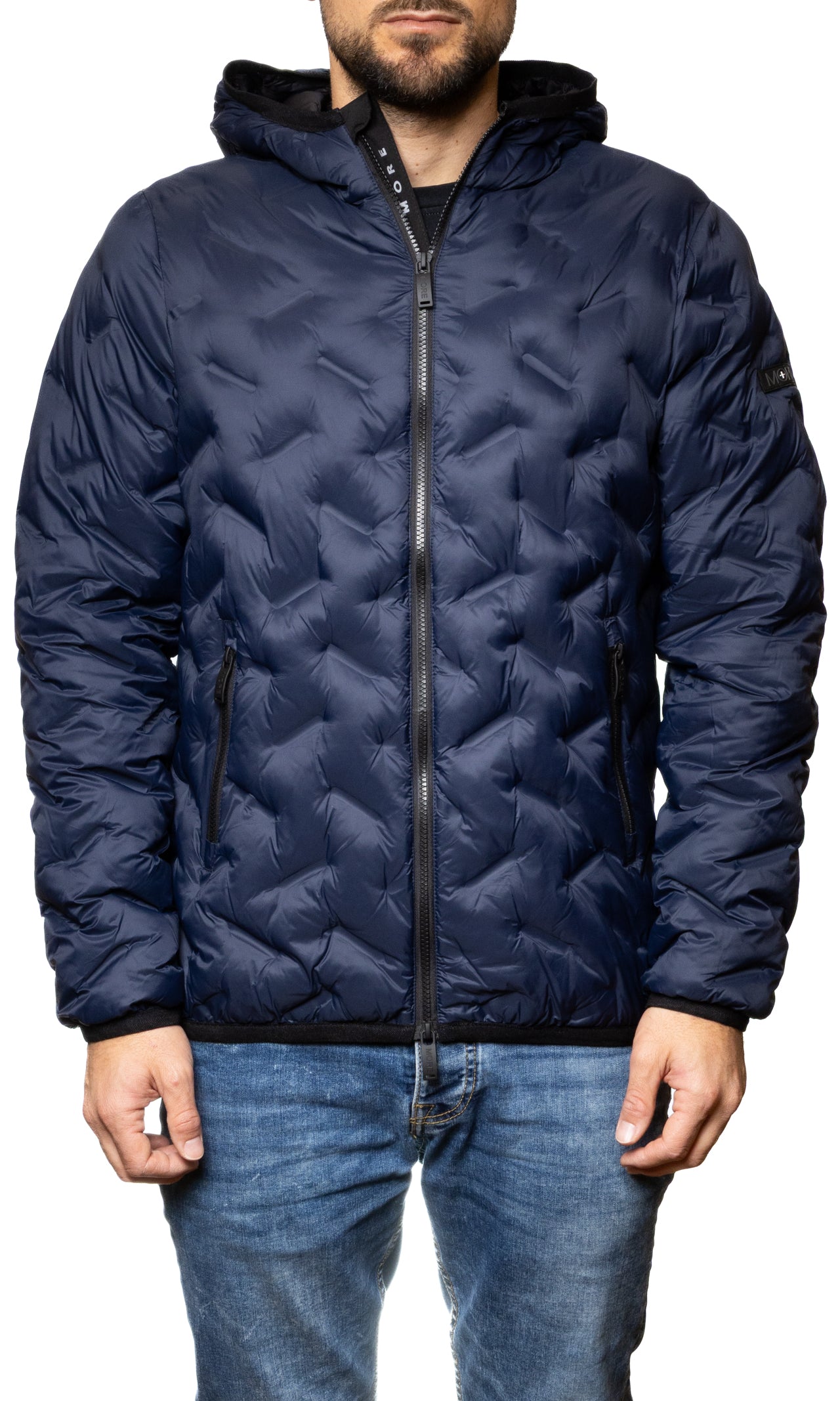 MORE giubbino piuma blu M2079 PIUMA.BLU