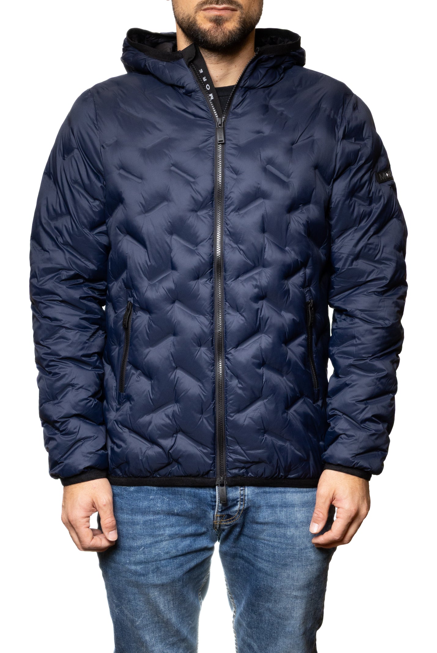 MORE giubbino piuma blu M2079 PIUMA.BLU