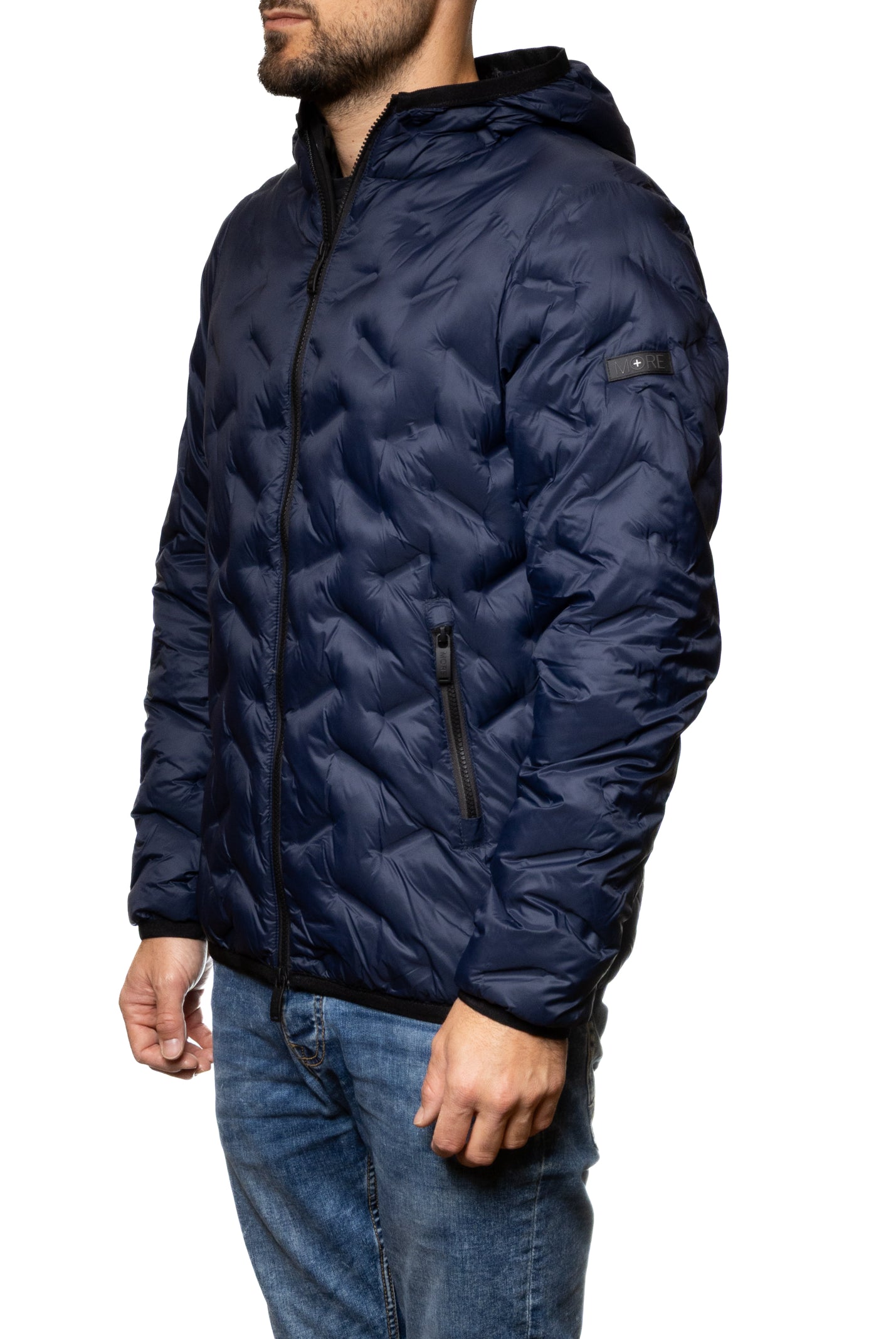 MORE giubbino piuma blu M2079 PIUMA.BLU