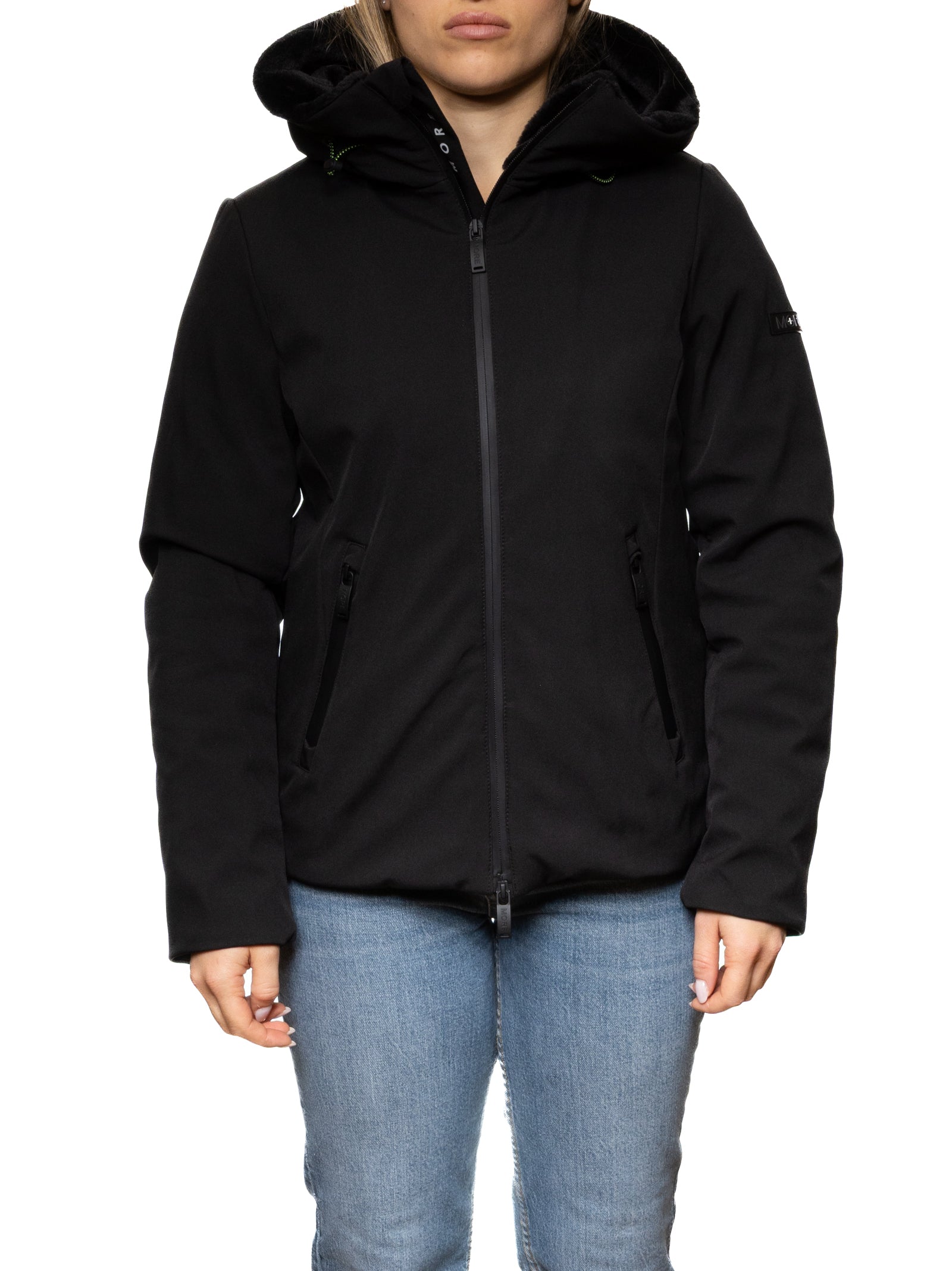 MORE giubbino tessuto nero W2062 TESS-NERO