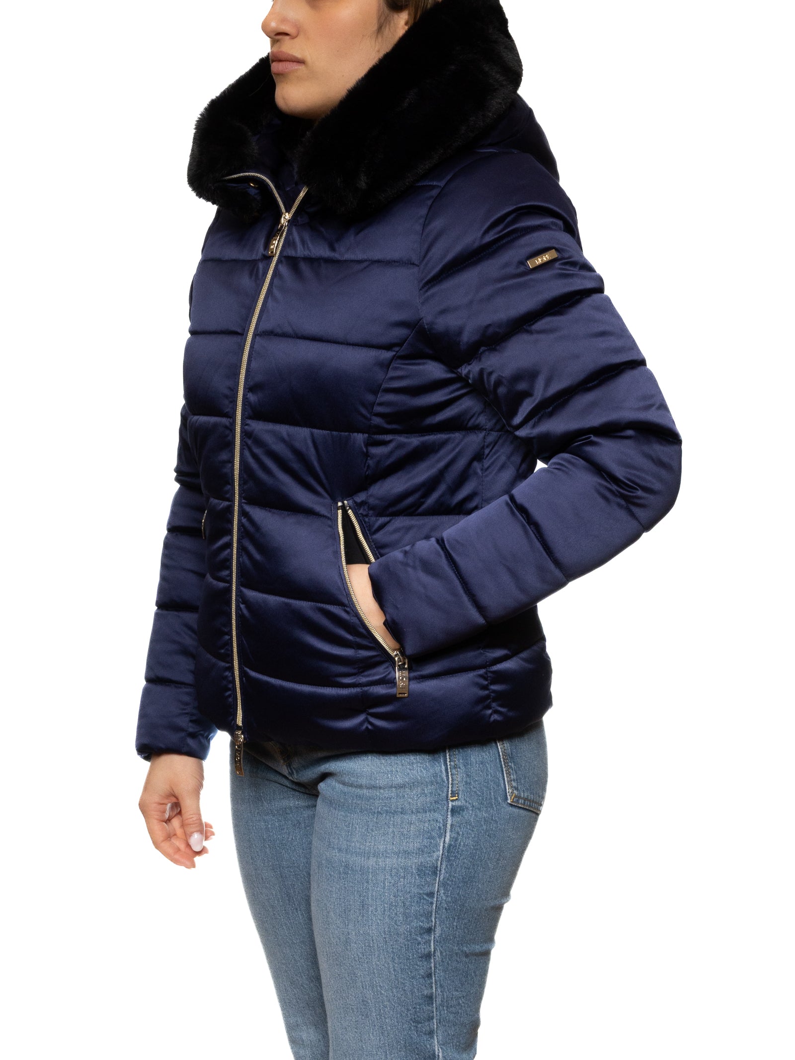 MORE giubbino piuma blu W500 PIUMA-BLU