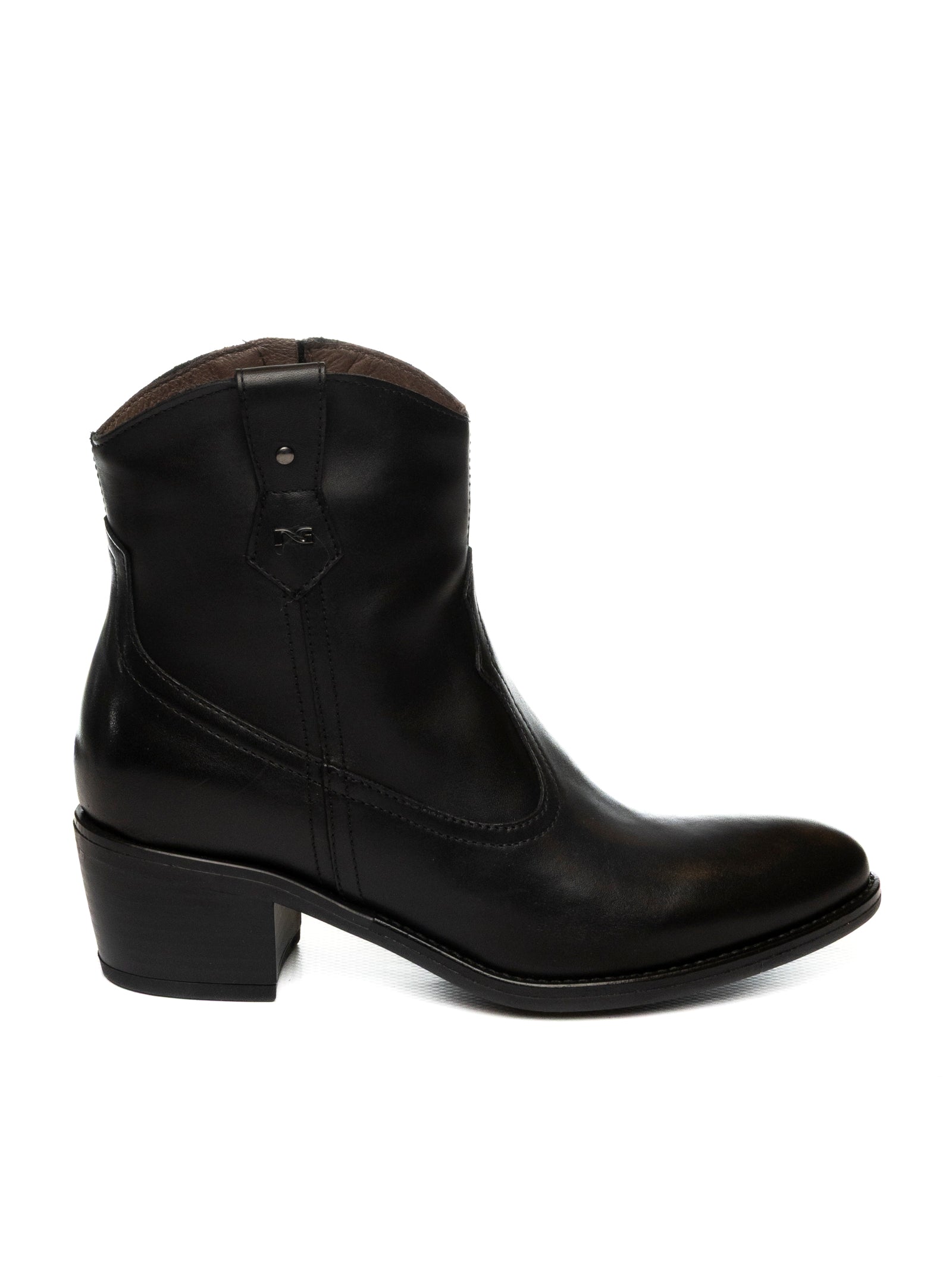 NERO GIARDINI tronchetto pelle nero 513903 GUANTO-NERO