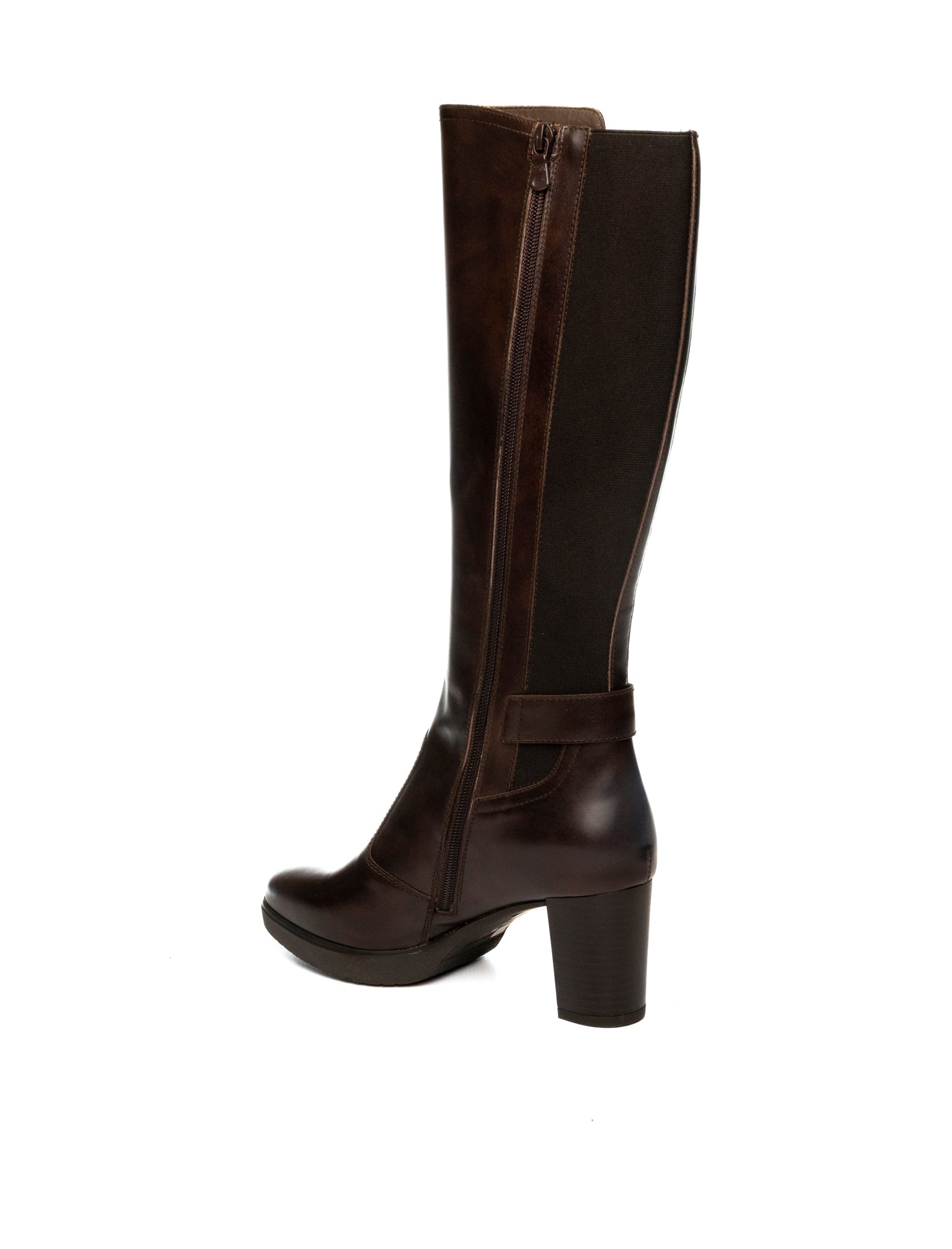 NERO GIARDINI Stivale pelle moro 514601 MANOLETE-T.MORO