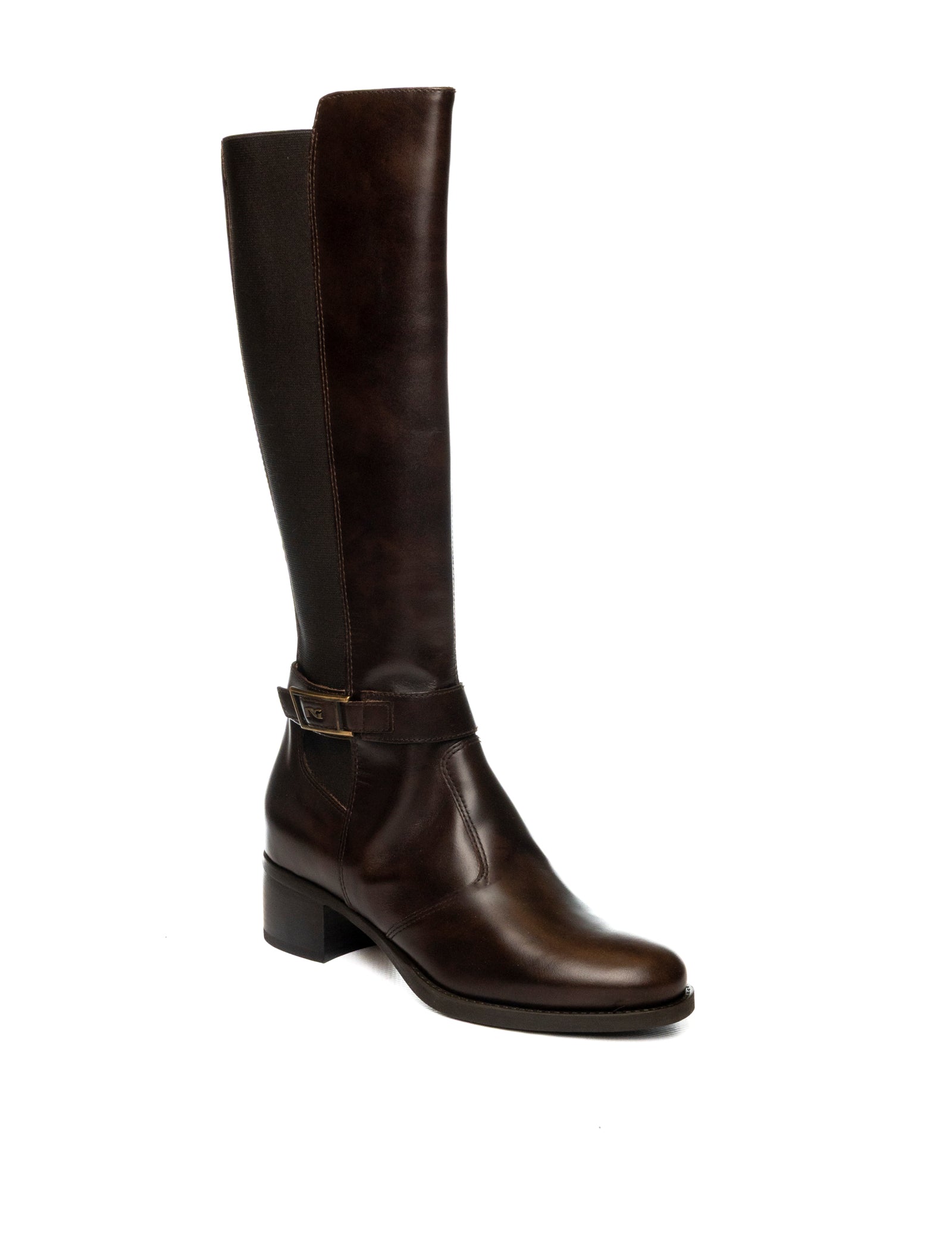 NERO GIARDINI Stivale pelle moro 514644 MANOLETE-T.MORO