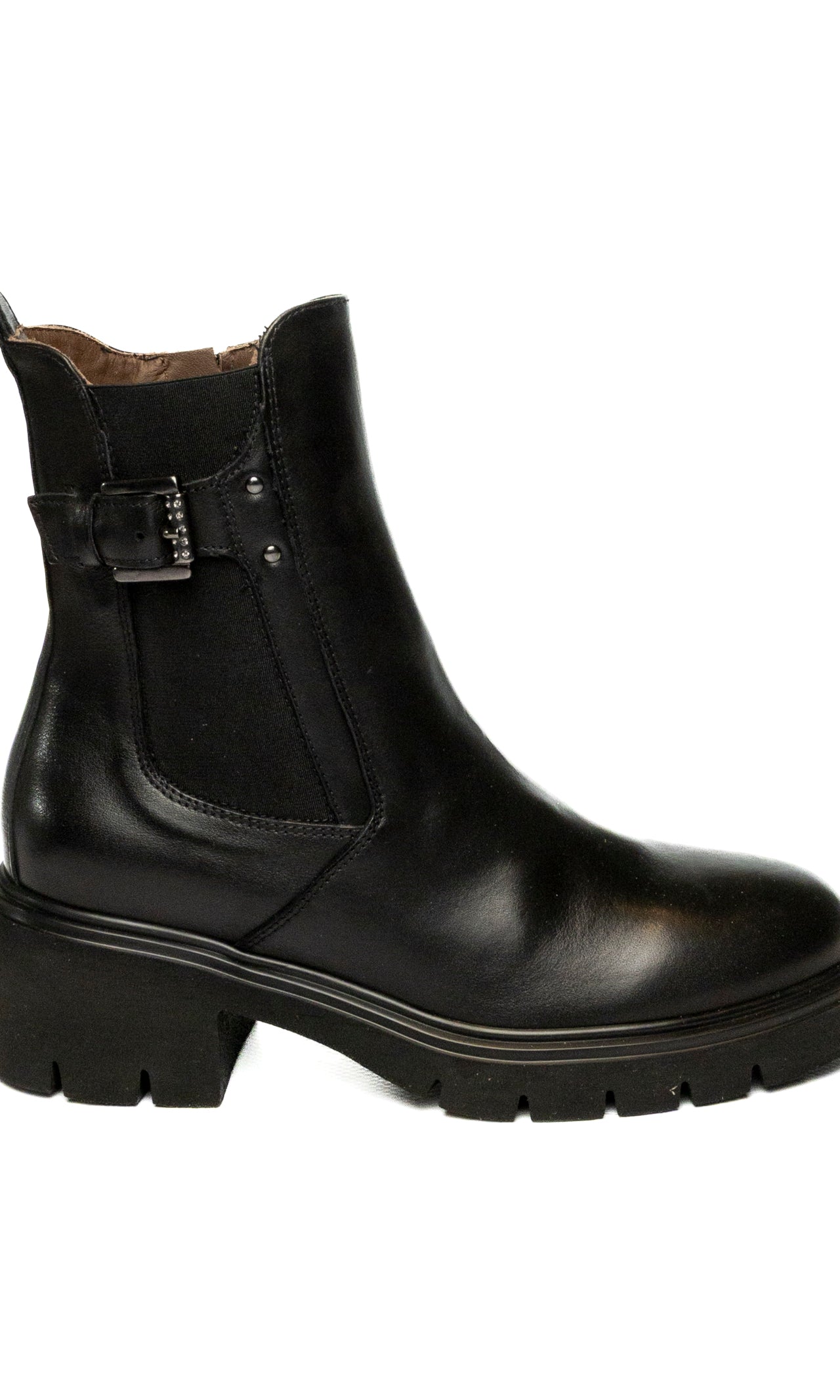 NERO GIARDINI Tronchetto pelle nero 514814 SAGAR-NERO