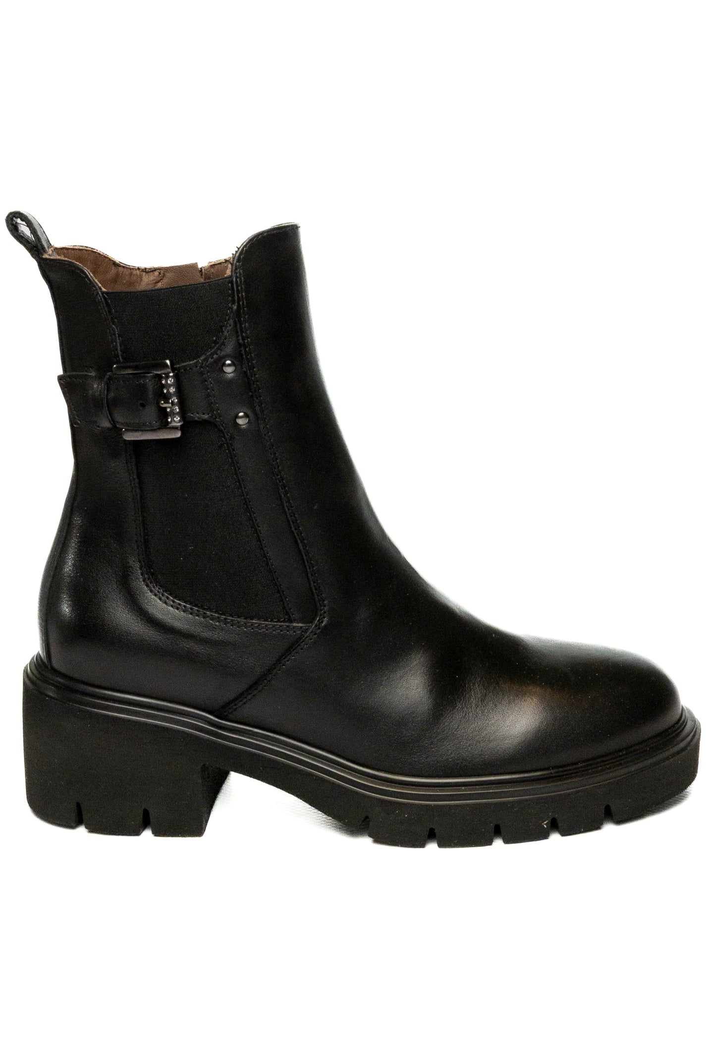 NERO GIARDINI Tronchetto pelle nero 514814 SAGAR-NERO