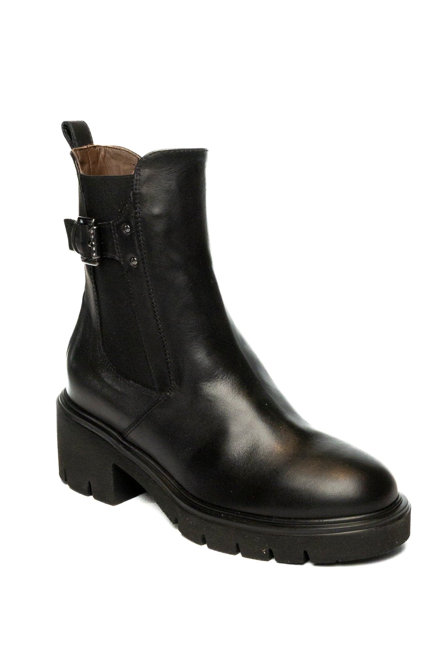 NERO GIARDINI Tronchetto pelle nero 514814 SAGAR-NERO