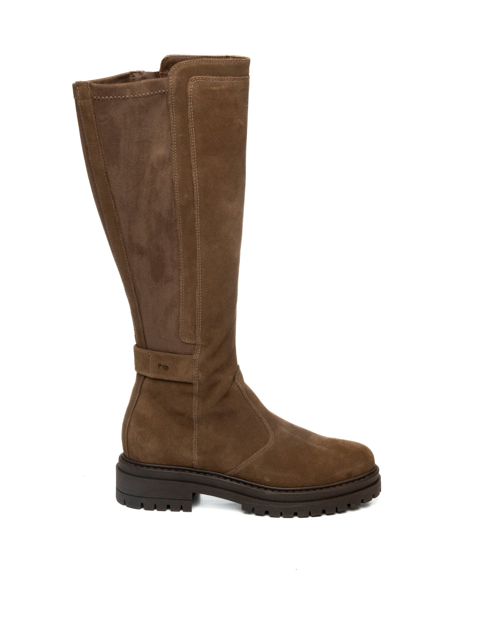 NERO GIARDINI Stivale camoscio taupe 514843 VELOUR-SPAGO