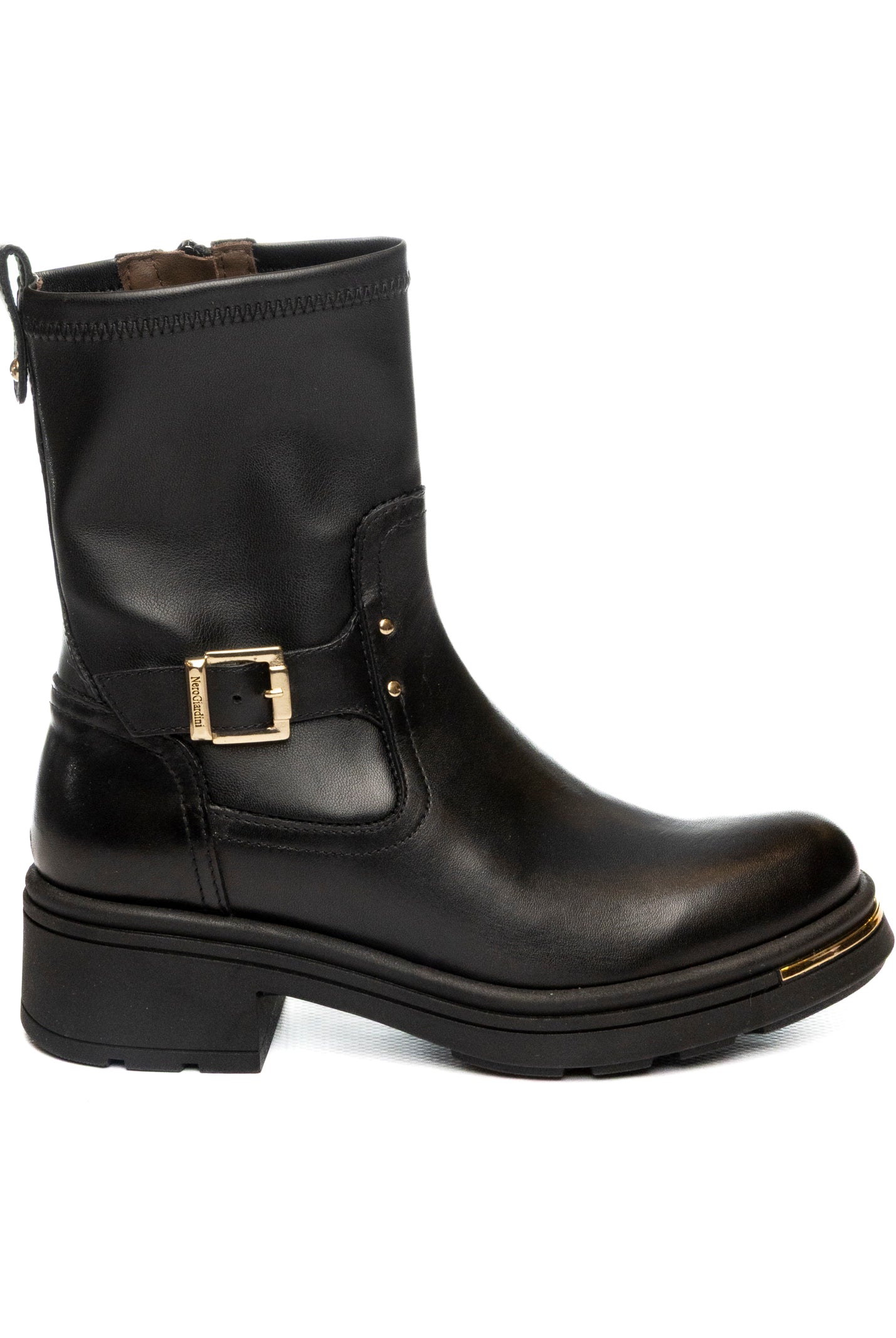 NERO GIARDINI Tronchetto pelle nero 514865 GUANTO-NERO