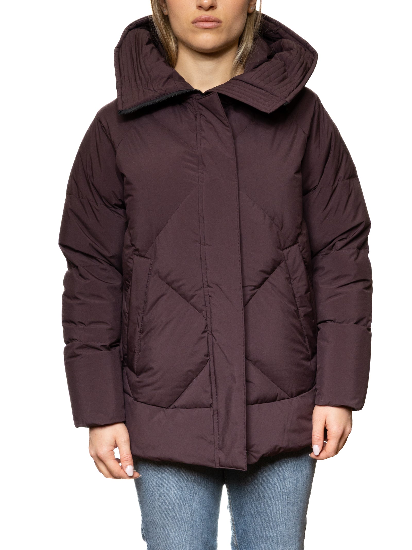 PEOPLE OF SHIBUYA piumino airon bordeaux AIRON PM773-490