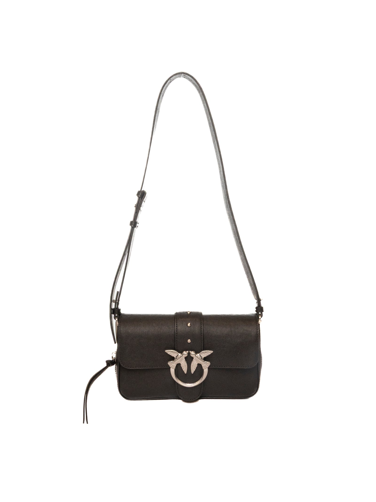 PINKO borsa a spalla one slouchy zip mini nero/argento 105345-A2JG ONESLOUCHYZIPMINI-Z99E