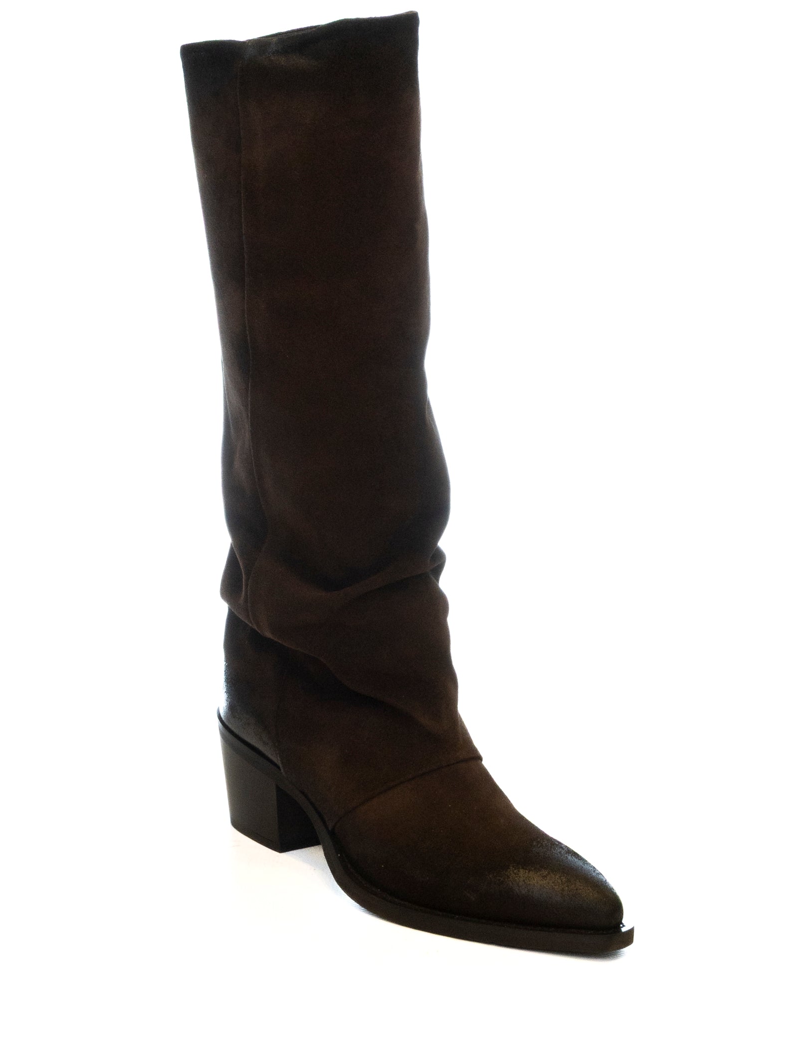 UP44 Stivale pelle nero RP953 INGR-MORO