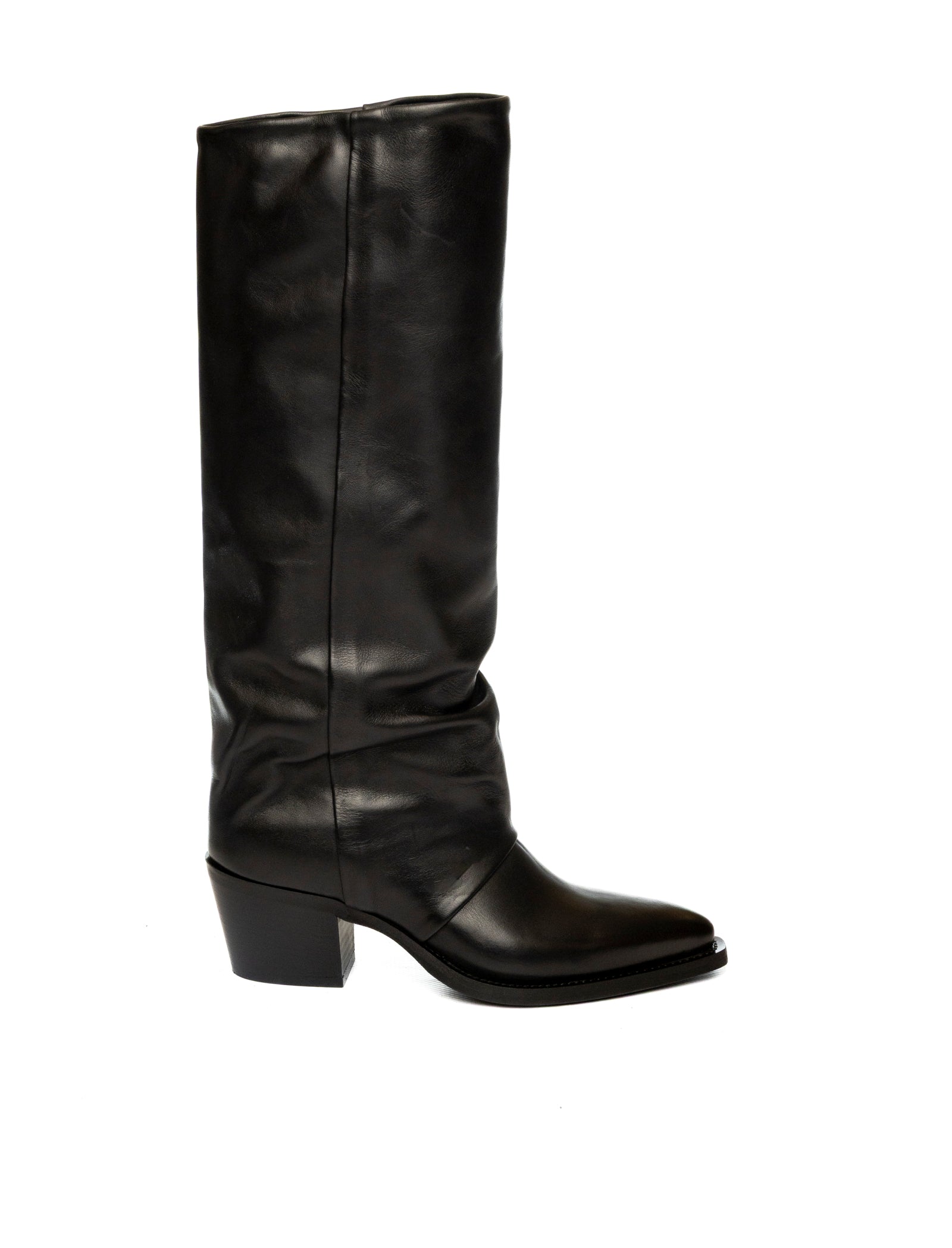 UP44 Stivale pelle nero RP953 VIT-NERO
