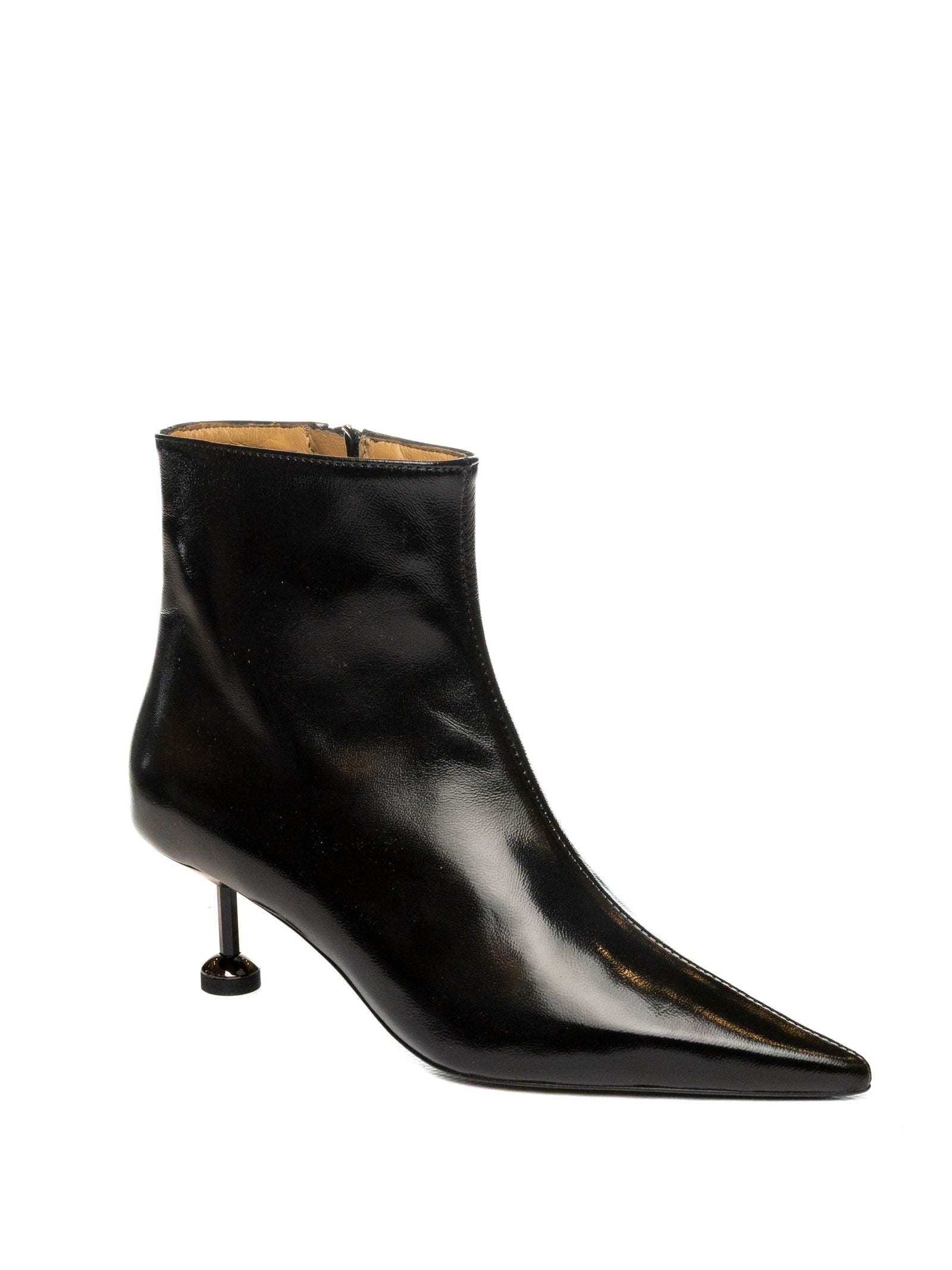 WO MILANO Tronchetto pelle nero 702 PITTI-NERO