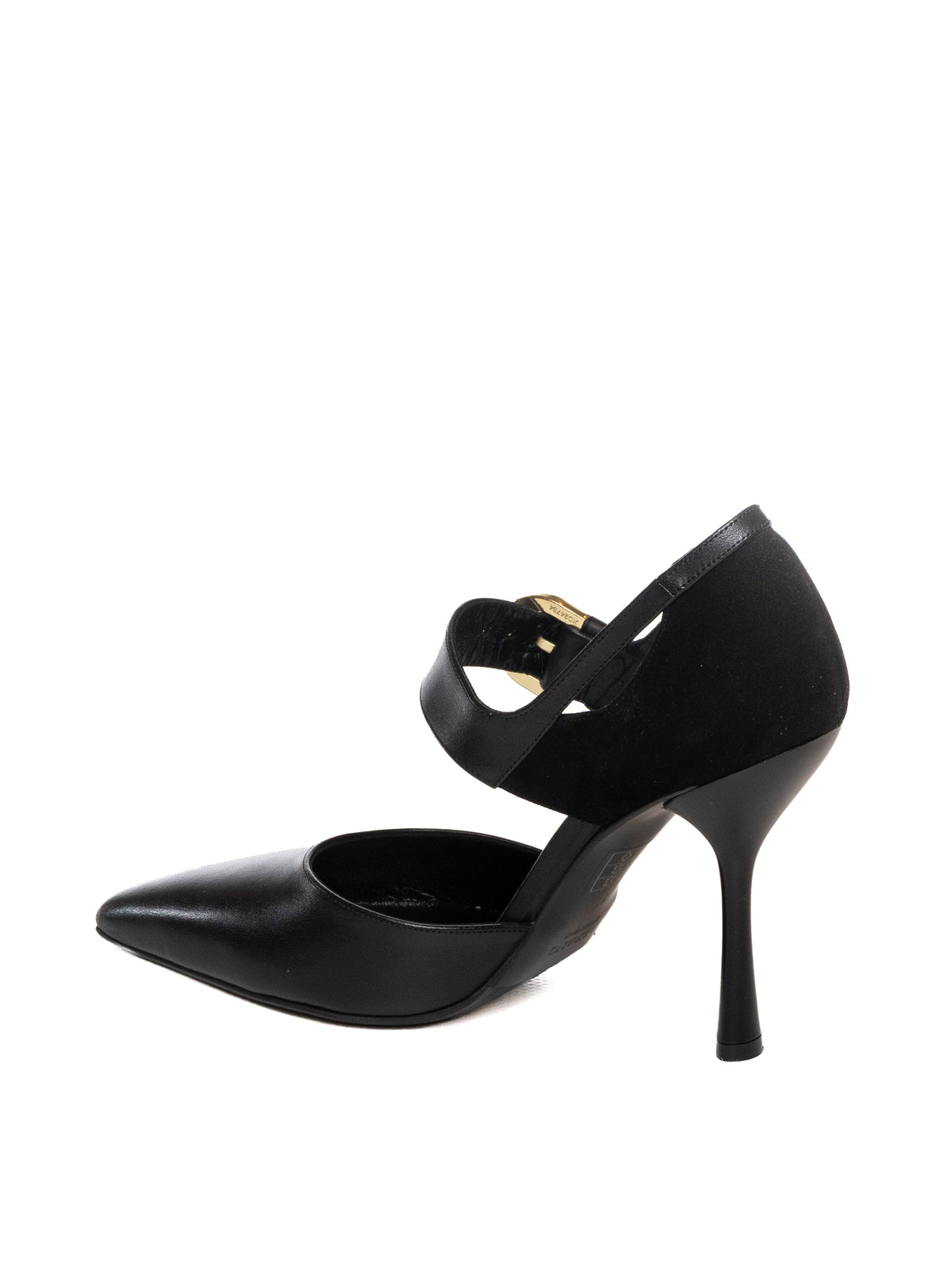 ALBANO kate90 vitello nero/cam nero/acc.oro 4327 VIT/CAM- NERO