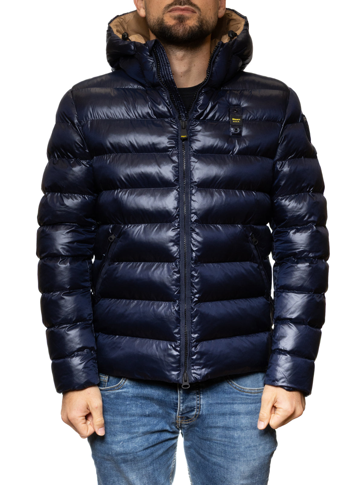 BLAUER piumino adams blu C02054 ADAMS-888TB