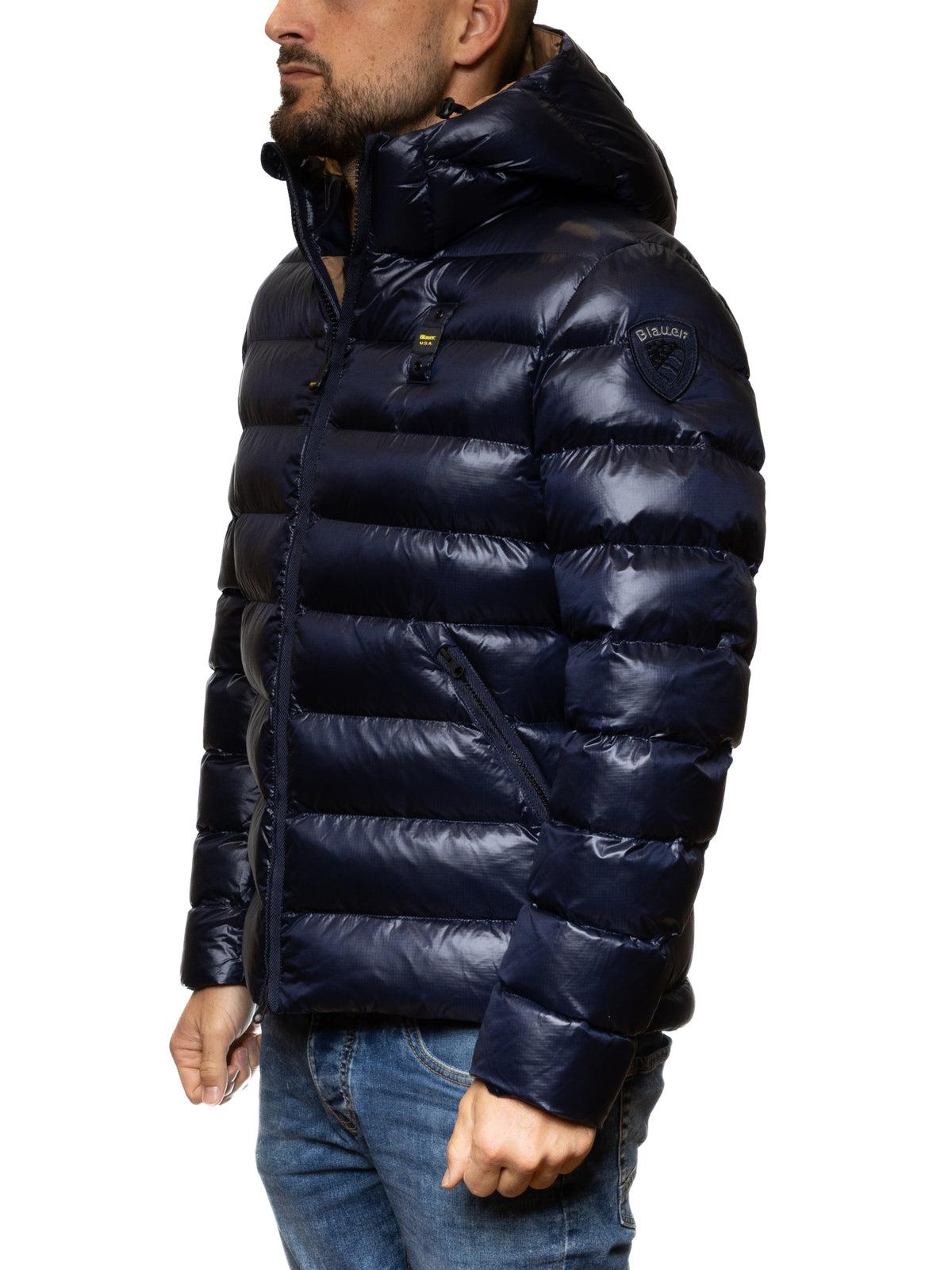BLAUER piumino adams blu C02054 ADAMS-888TB