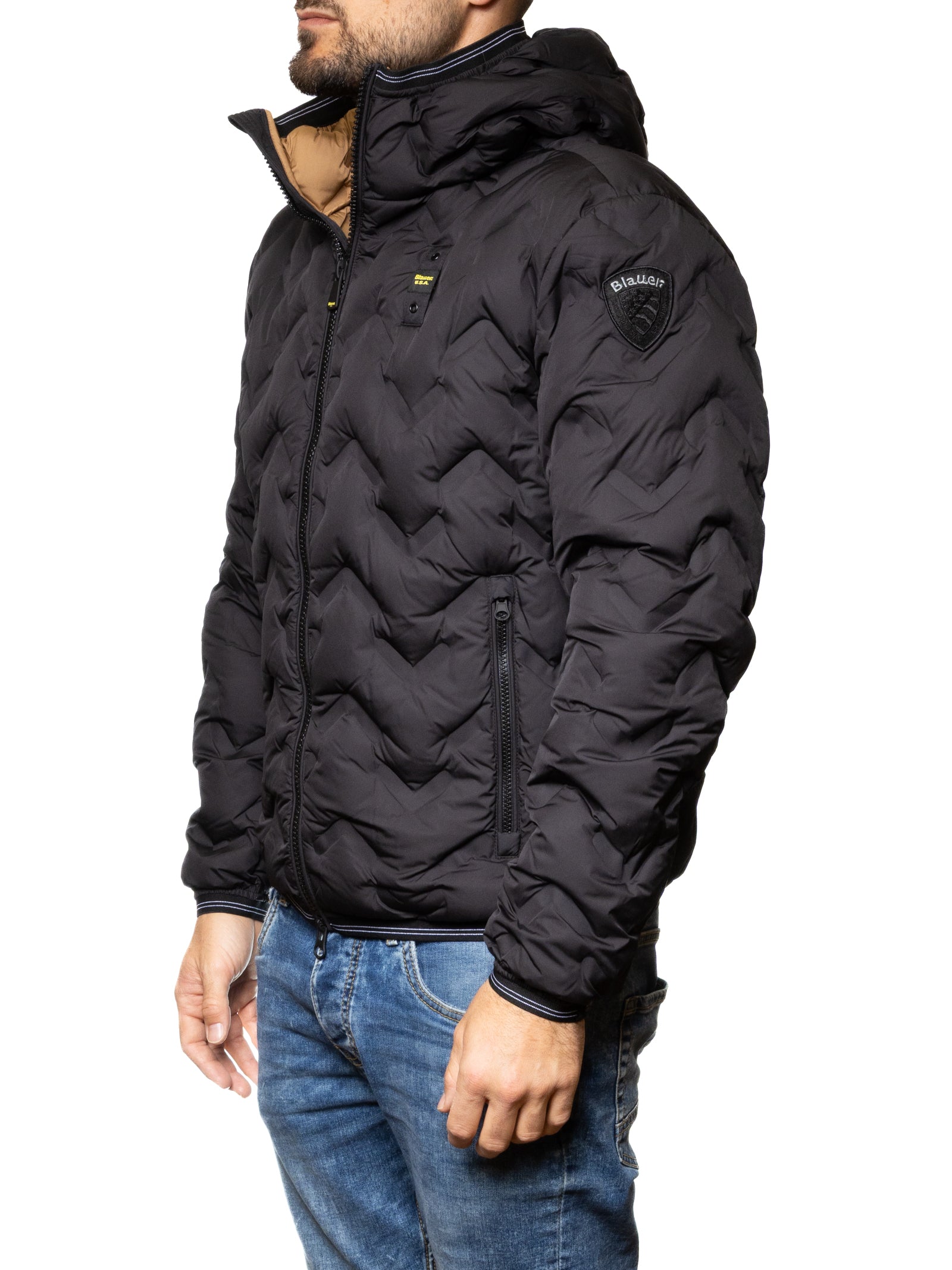 BLAUER Piumino piery nero C03233 PIERY-999TB