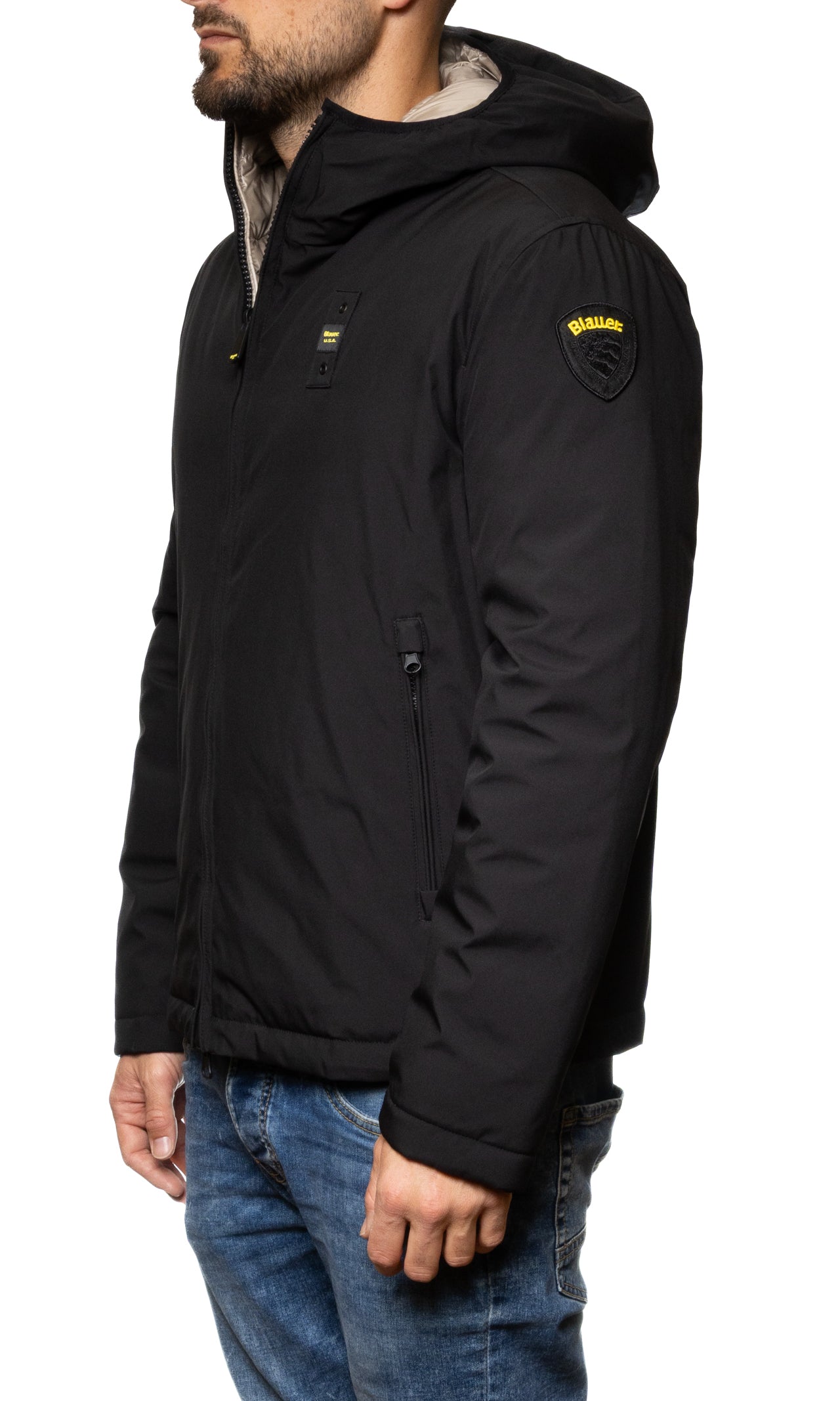 BLAUER piumino ballard nero C06082 BALLARD-999