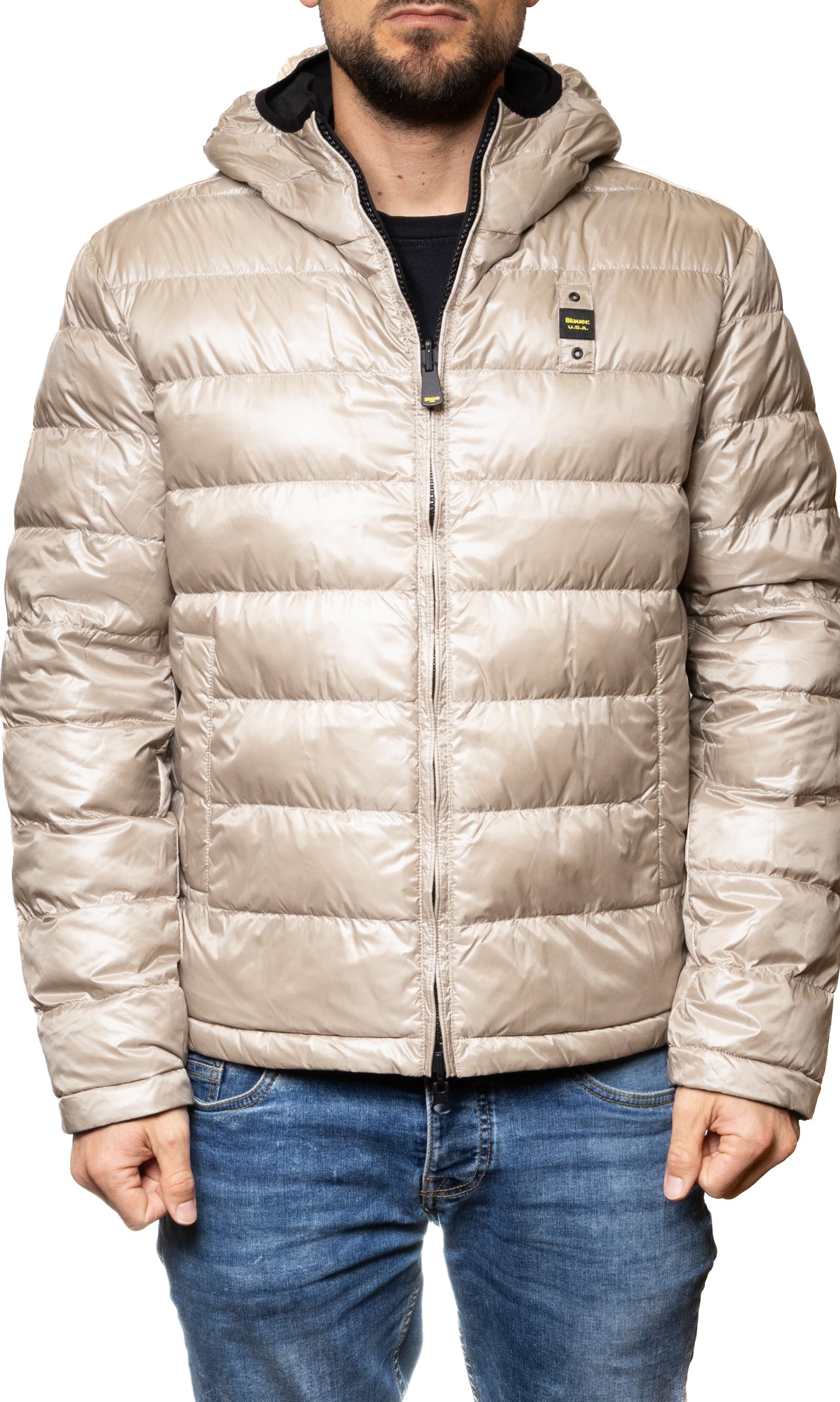 BLAUER piumino ballard nero C06082 BALLARD-999