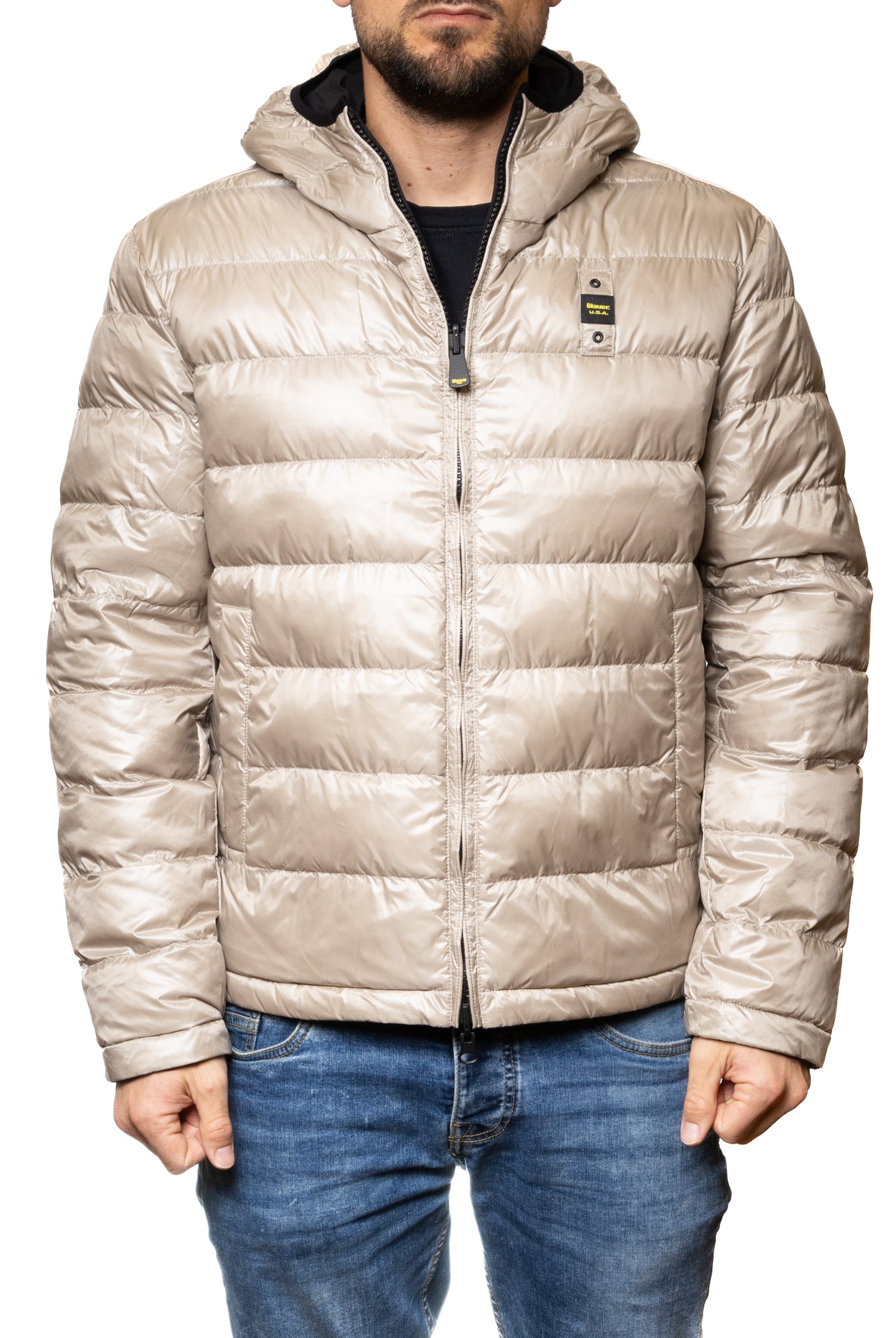 BLAUER piumino ballard nero C06082 BALLARD-999