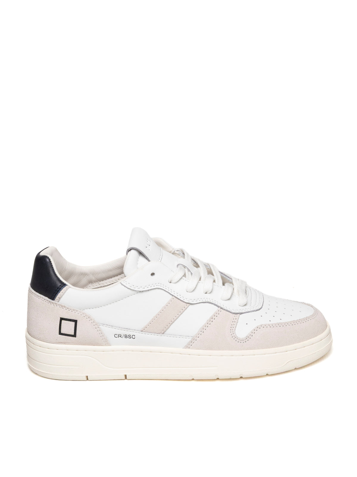 D.A.T.E. COURT 2.0 U CALF/SUE-WHT/BLU