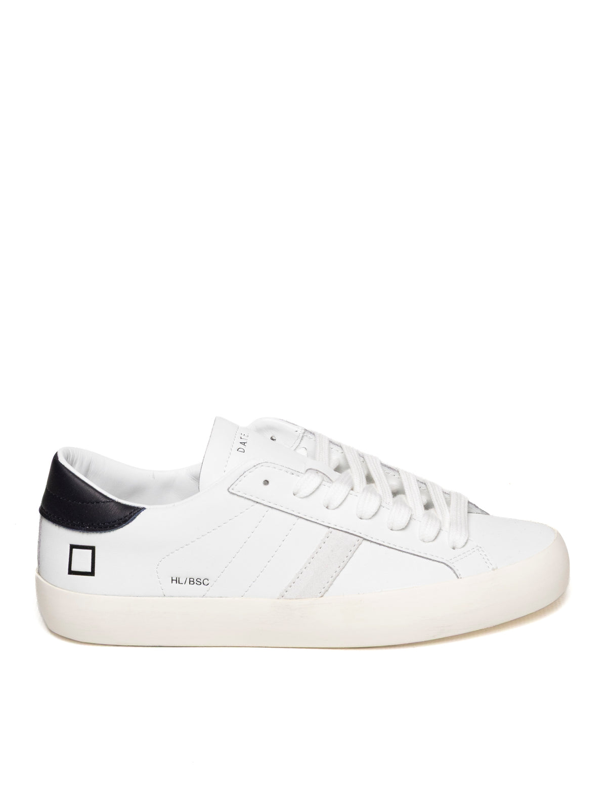 D.A.T.E. HILL LOW BASIC U CALF-WHT/BLU