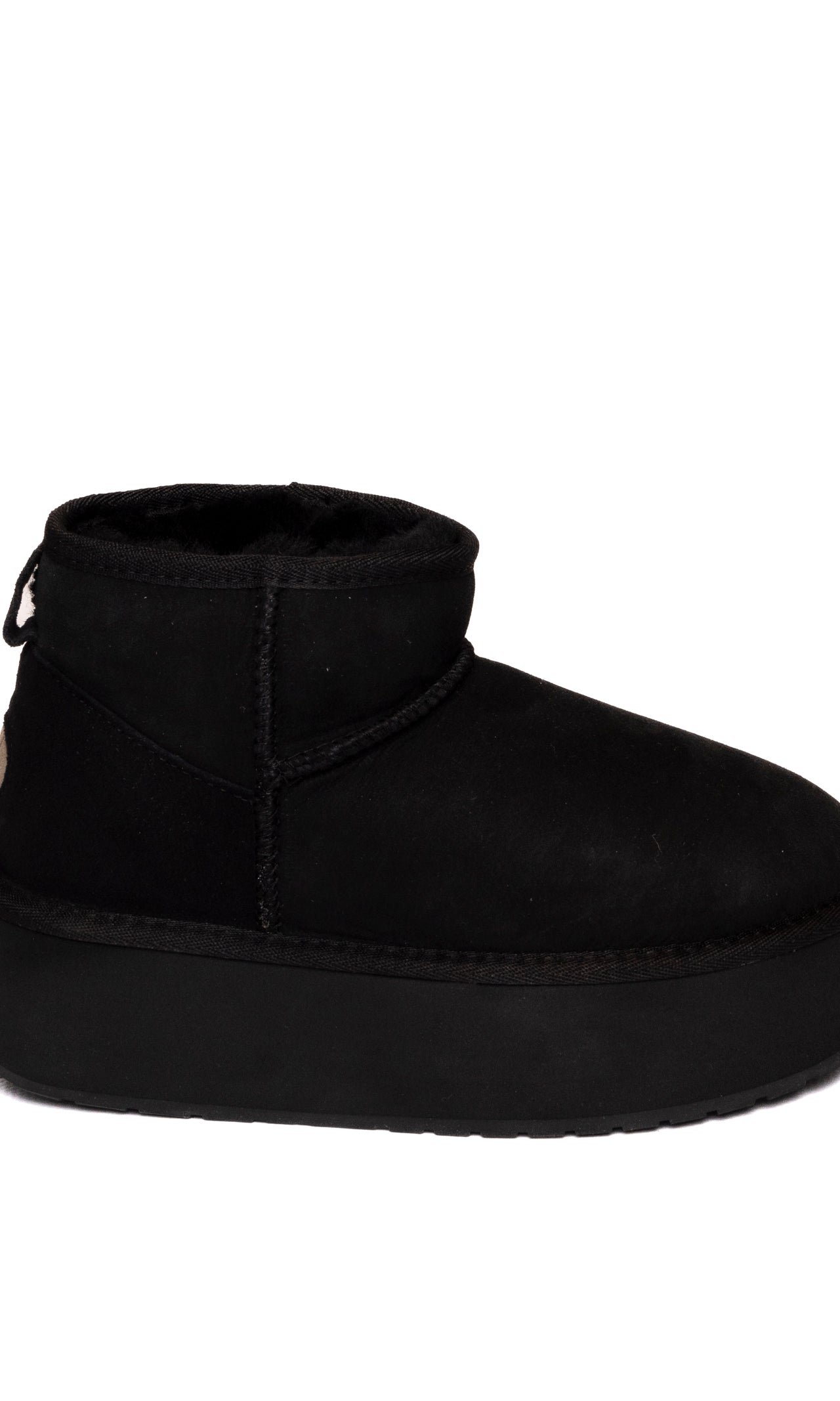 EMU Stivaletto montone nero W13082 STINGER.FLAT-BLK