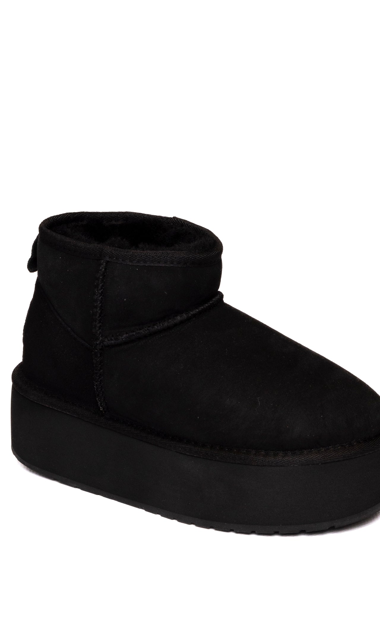 EMU Stivaletto montone nero W13082 STINGER.FLAT-BLK