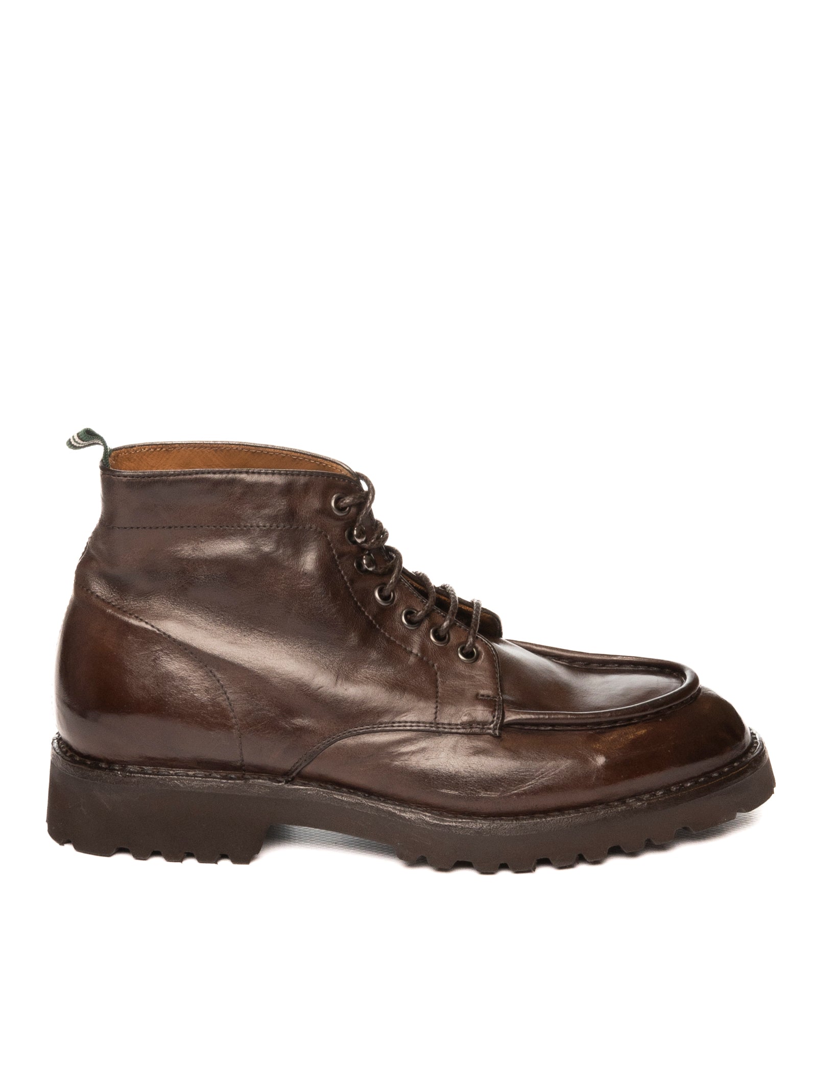 GREEN GEORGE polacchino in pelle testa di moro 1038 MAREMMA 432-TDM