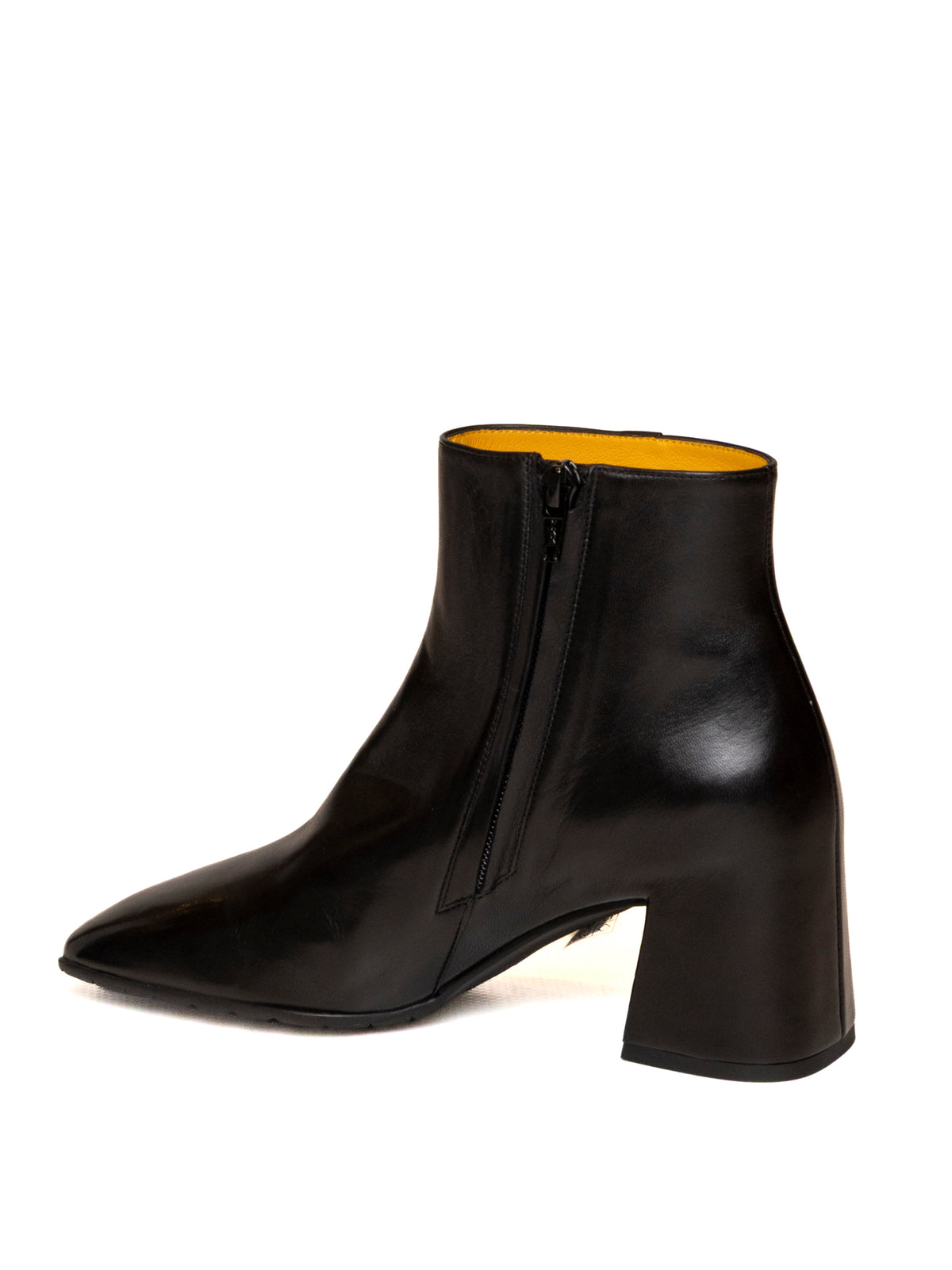 MARA BINI Tronchetto pelle nero T242 SETA-NERO