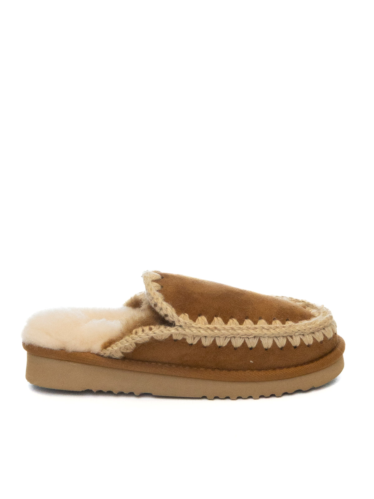 MOU eskimo stitching cognac ESKIMO SLIPPER 101125A-COG