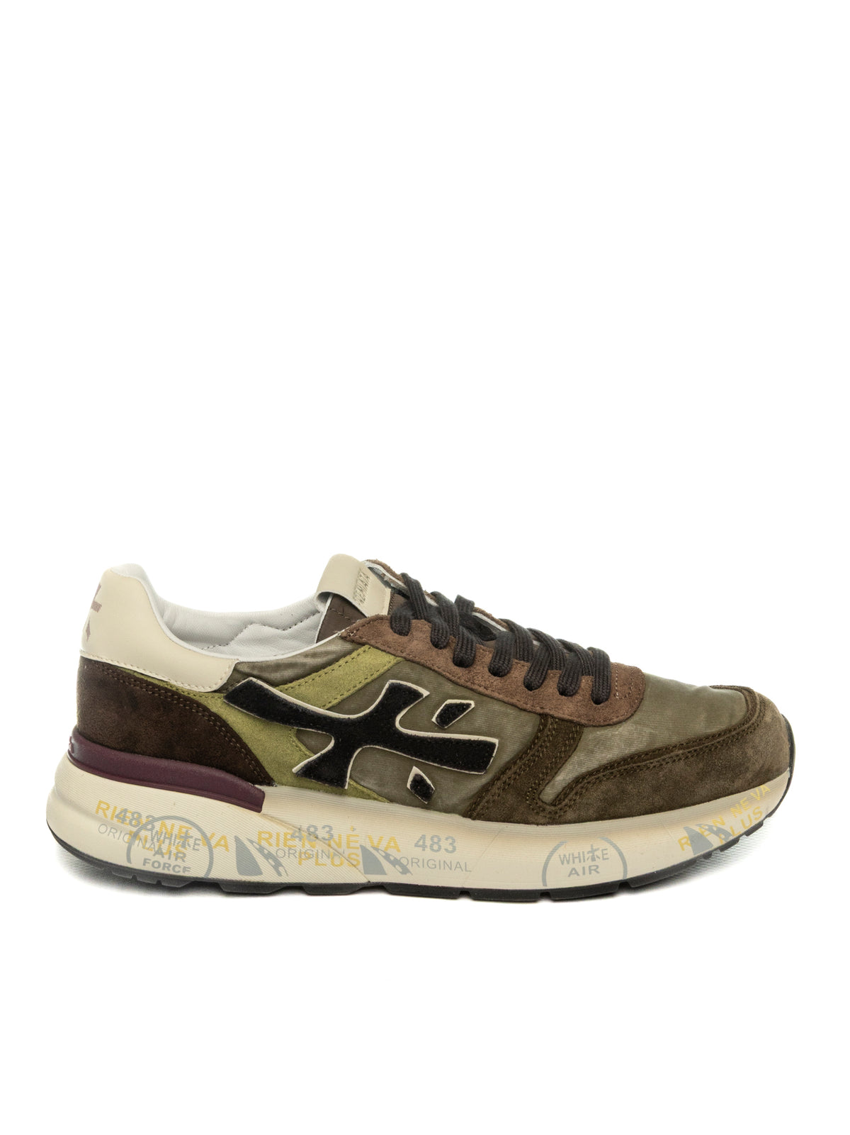 PREMIATA Sneaker mick verde militare MICK CAM-NYL-7717