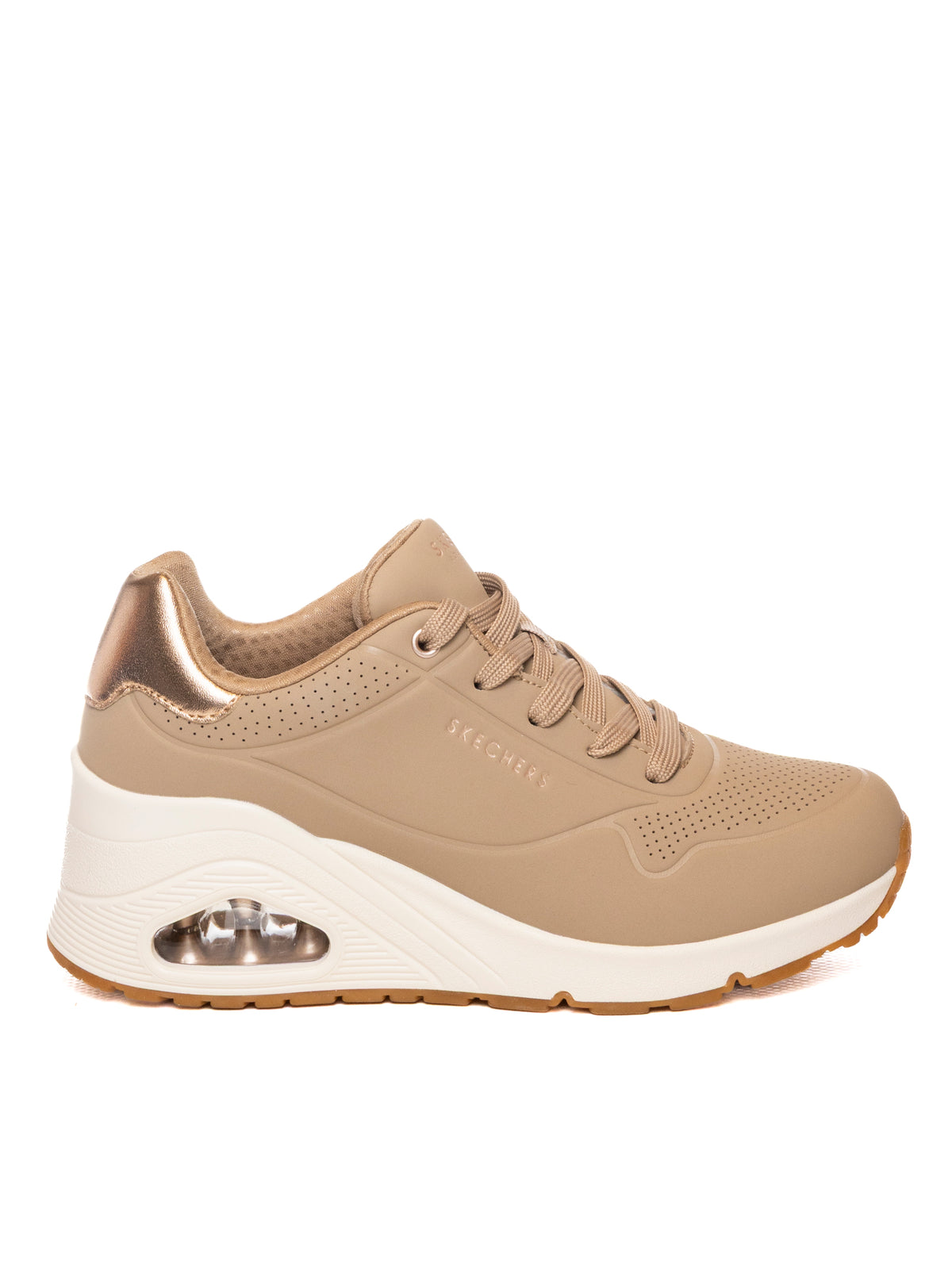 SKECHERS uno wedge - hi steps 177520 UNO WEDGE -HI STEPS-TAN