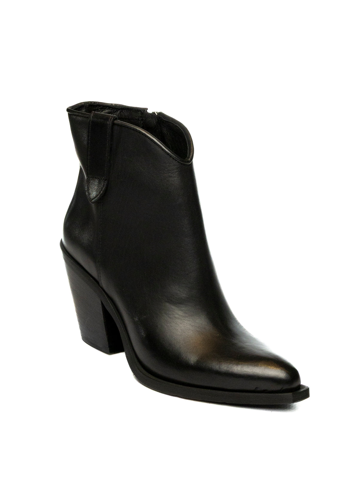 UP44 Tronchetto pelle nero DX757 VIT-NERO