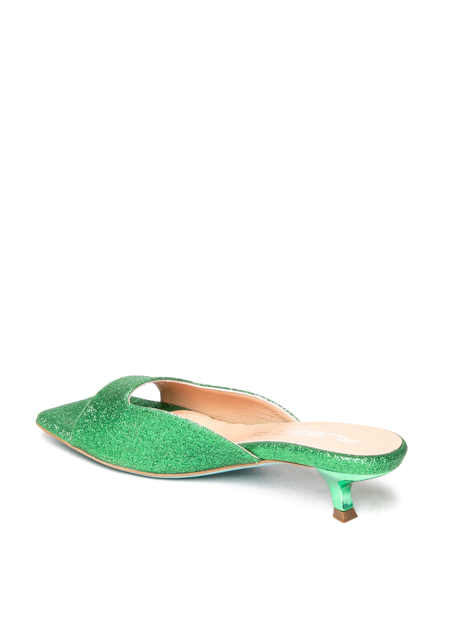 RUSSO G Sandalo alina glitter verde ALINA109 BRIGHT SUPER-VERDE